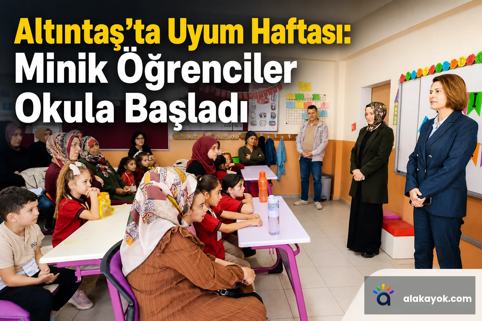 Altıntaş’ta Uyum Haftası: Minik Öğrenciler Okula Başladı