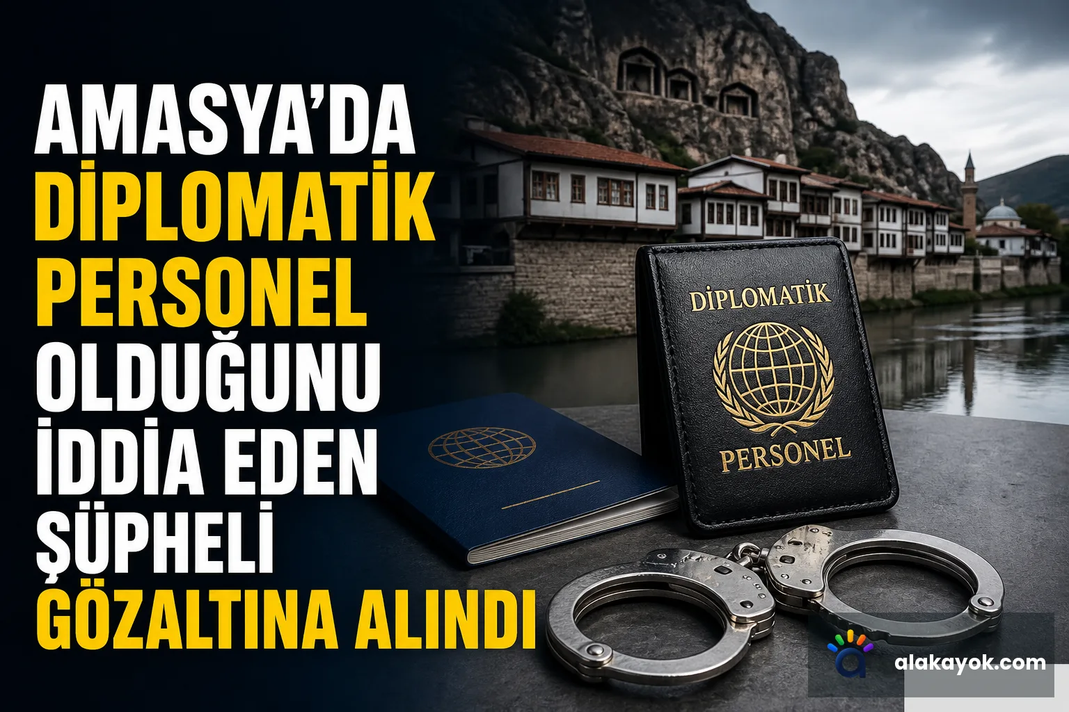 Amasya'da Diplomatik Personel Olduğunu İddia Eden Şüpheli Gözaltına Alındı
