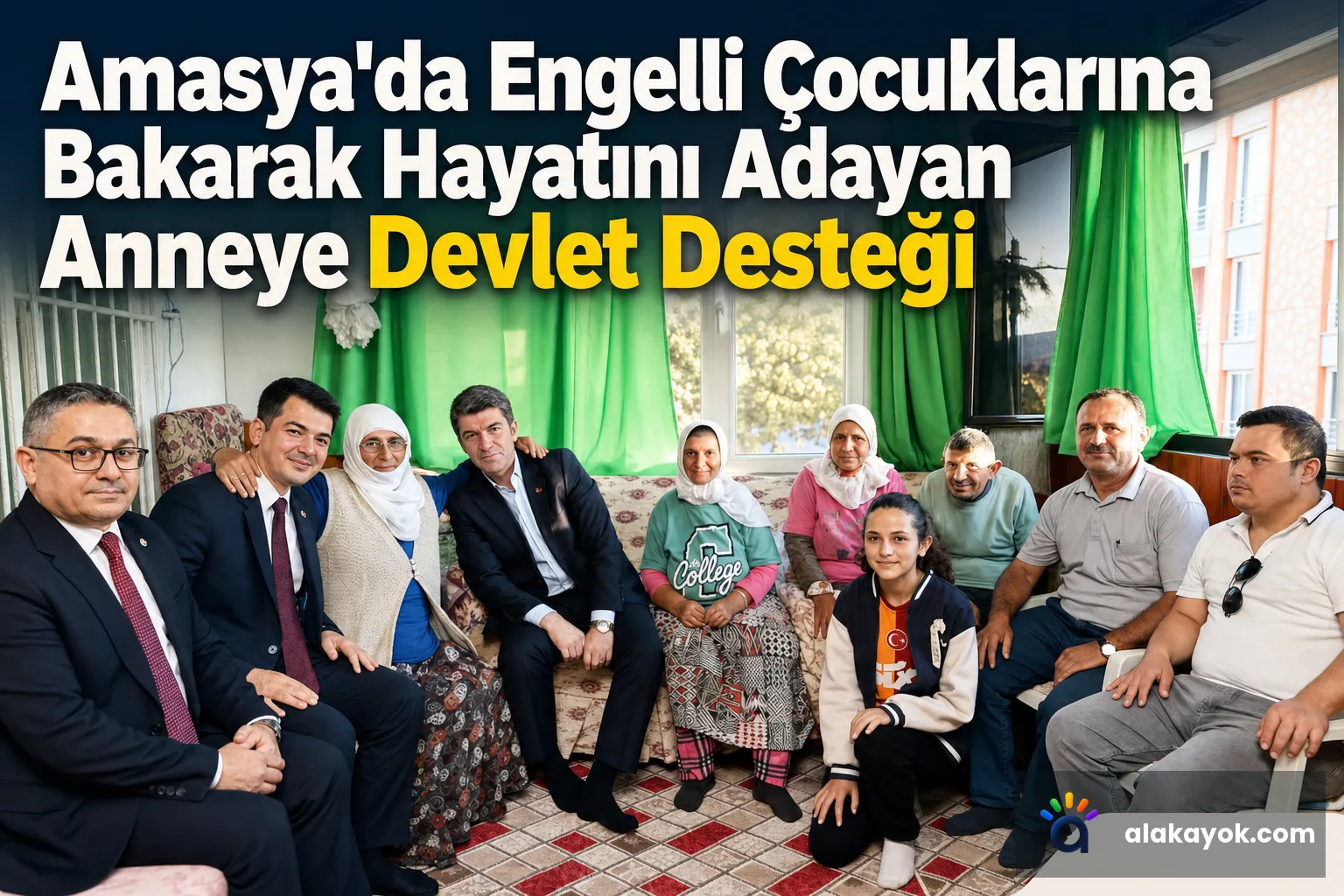 Amasya'da Engelli Çocuklarına Bakarak Hayatını Adayan Anneye Devlet Desteği