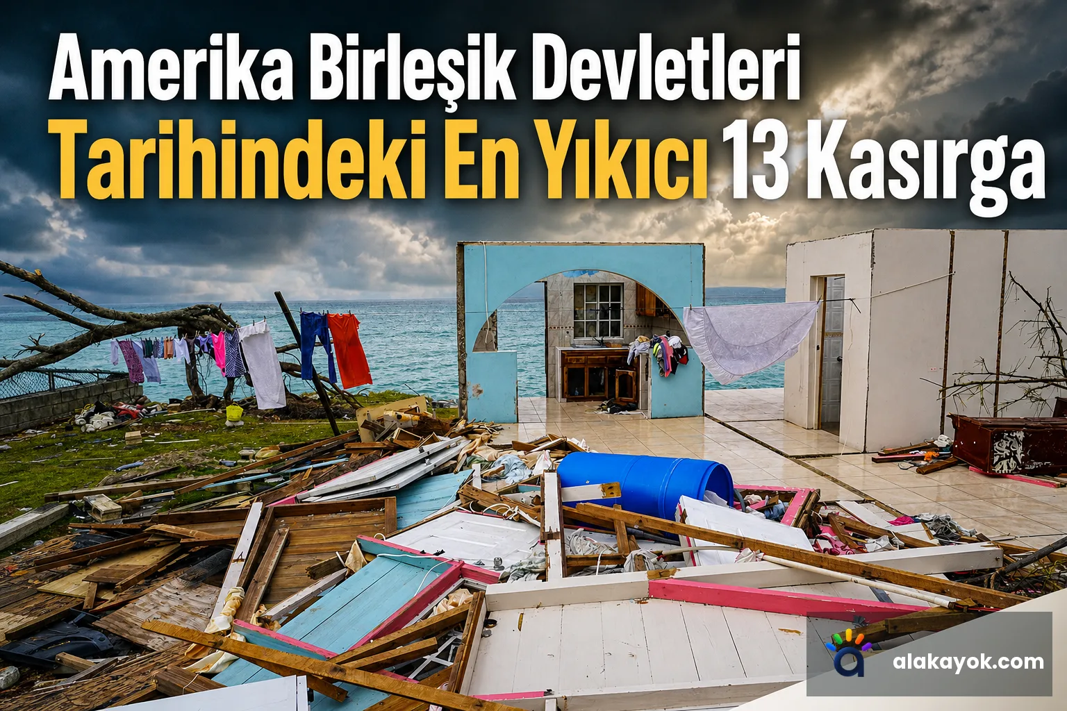Amerika Birleşik Devletleri Tarihindeki En Yıkıcı 13 Kasırga
