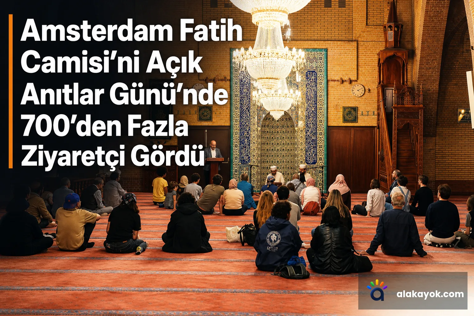 Amsterdam Fatih Camisi'ni Açık Anıtlar Günü'nde 700'den Fazla Ziyaretçi Gördü