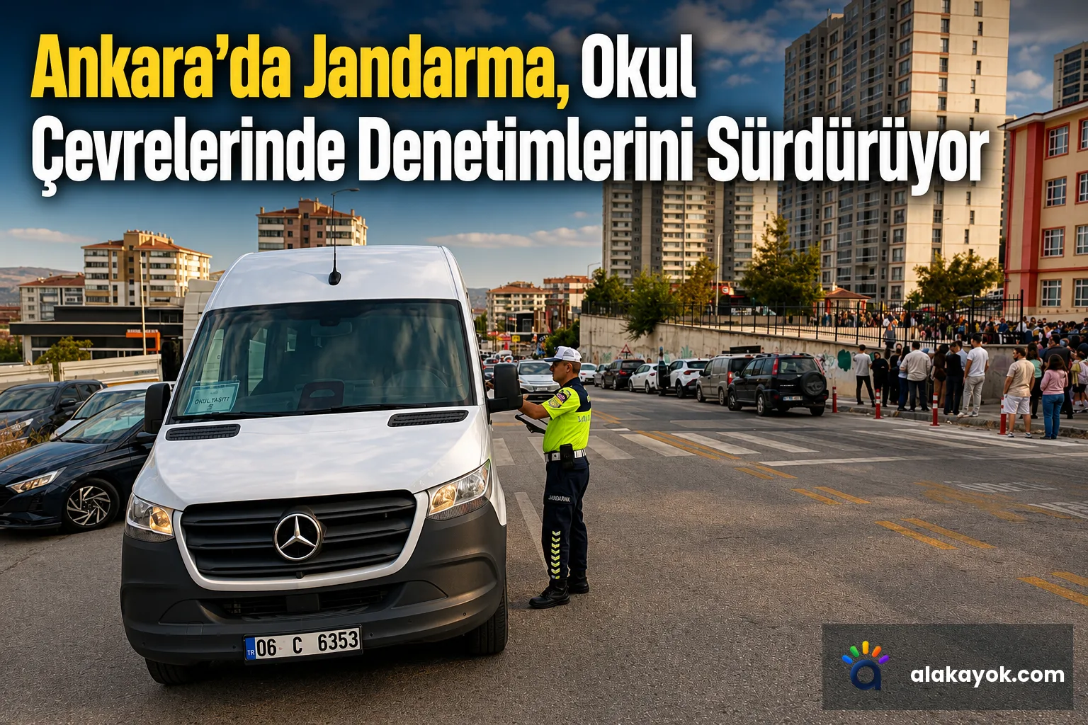 Ankara'da Jandarma, Okul Çevrelerinde Denetimlerini Sürdürüyor