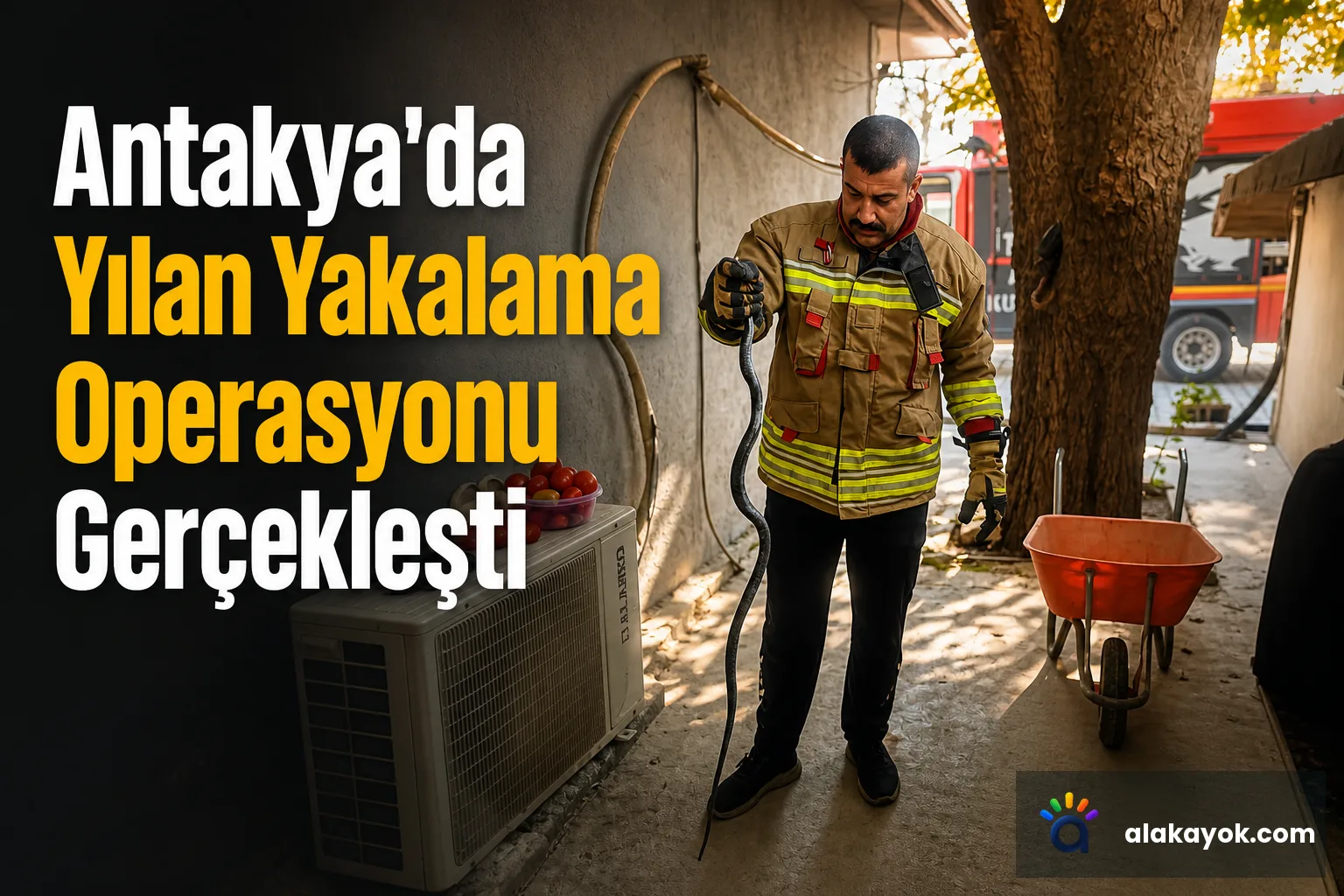 Antakya'da Yılan Yakalama Operasyonu Gerçekleşti