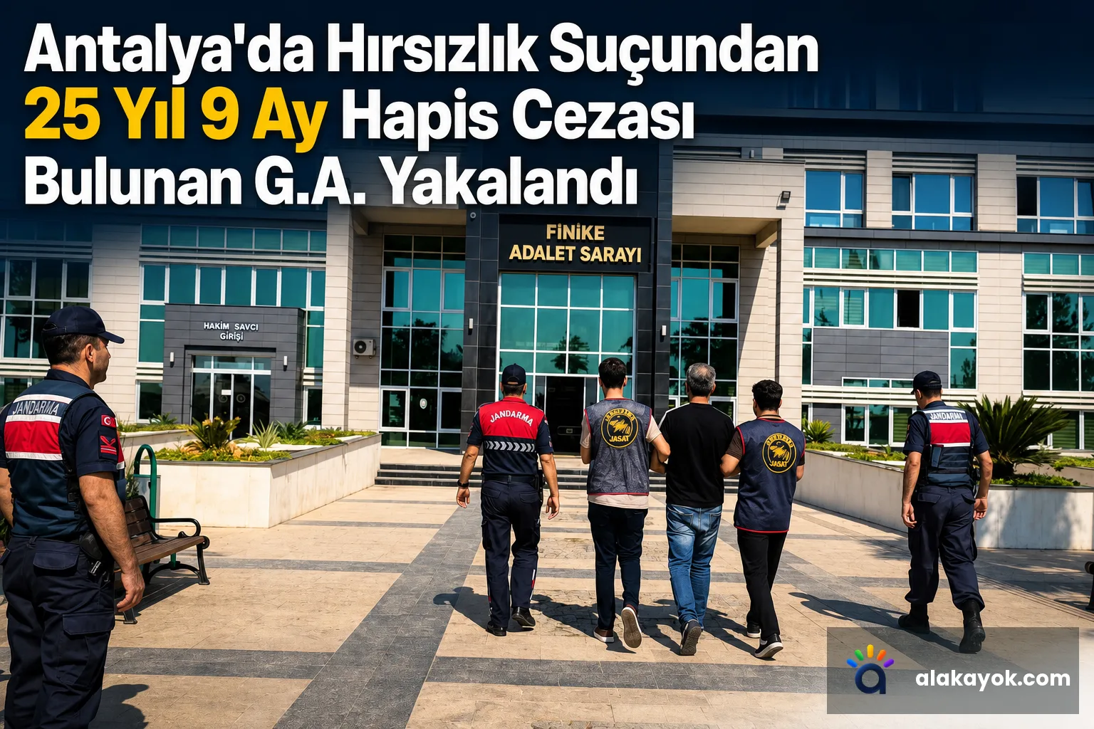 Antalya'da Hırsızlık Suçundan 25 Yıl 9 Ay Hapis Cezası Bulunan G.A. Yakalandı