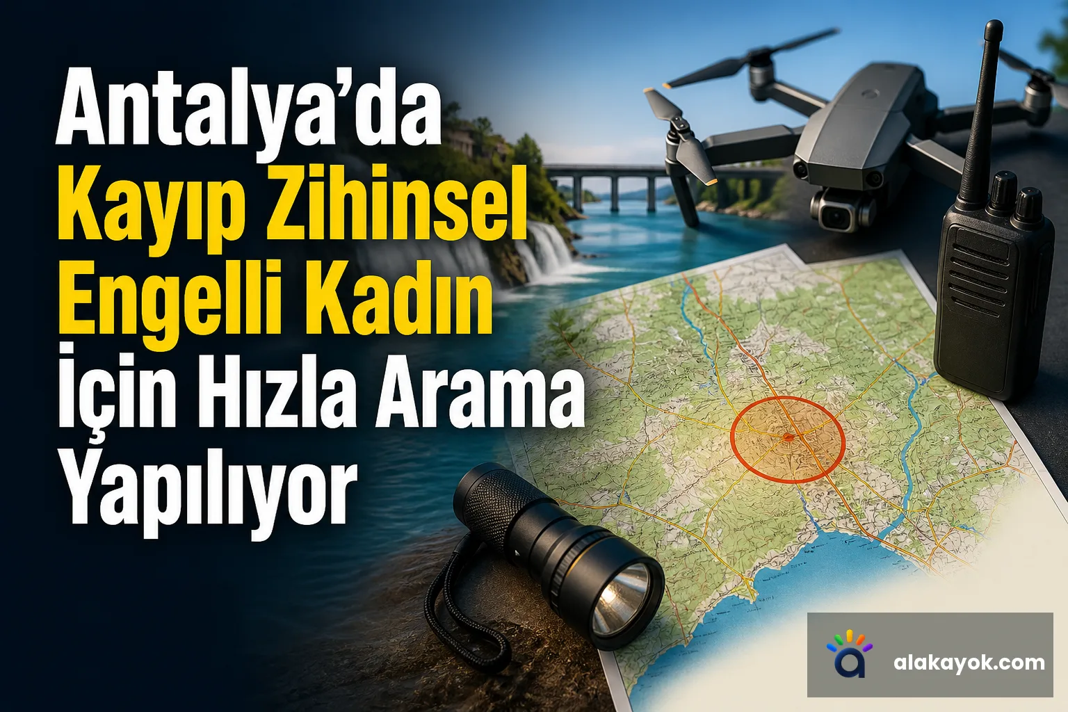 Antalya'da Kayıp Zihinsel Engelli Kadın İçin Hızla Arama Yapılıyor