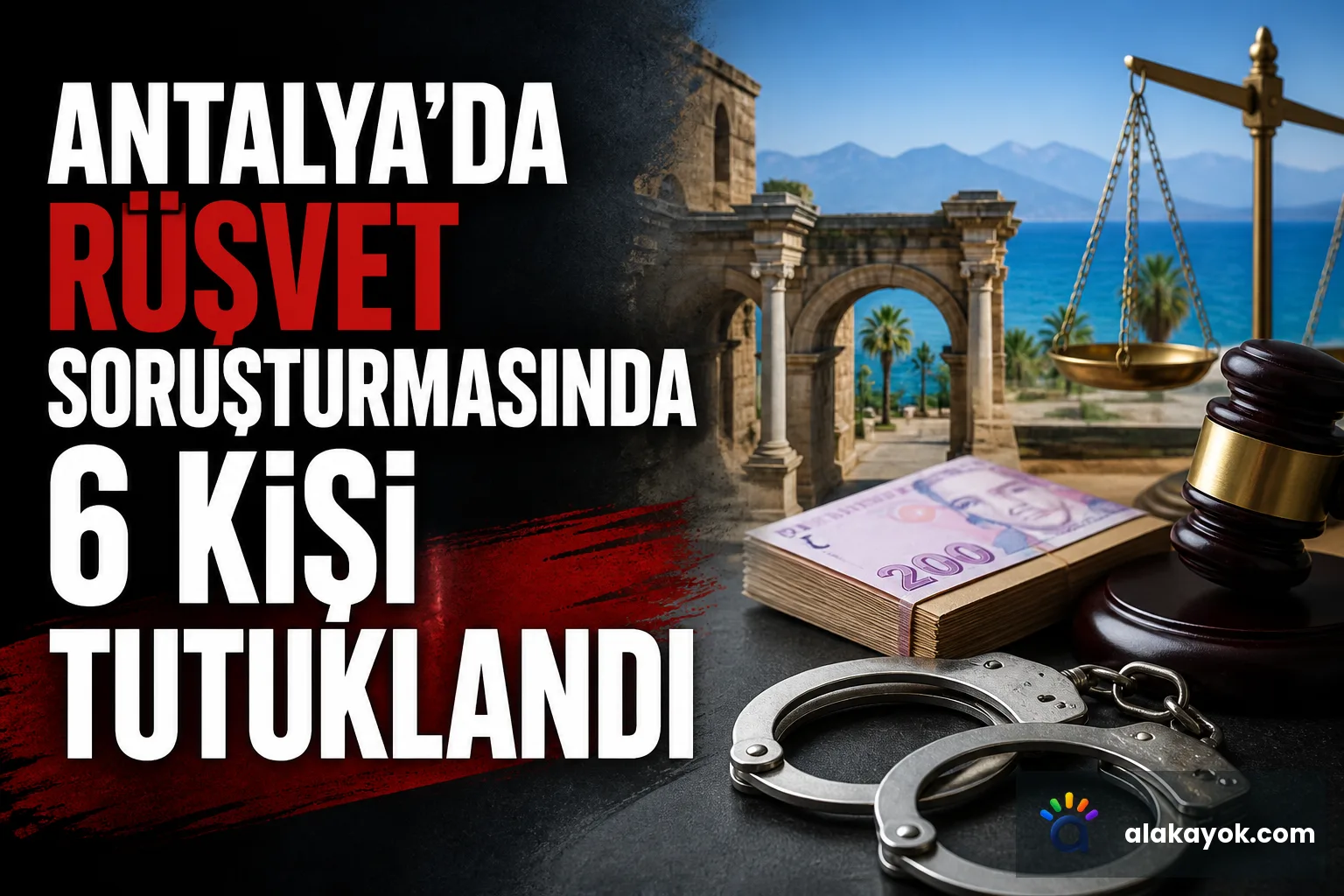 Antalya'da Rüşvet Soruşturmasında 6 Kişi Tutuklandı