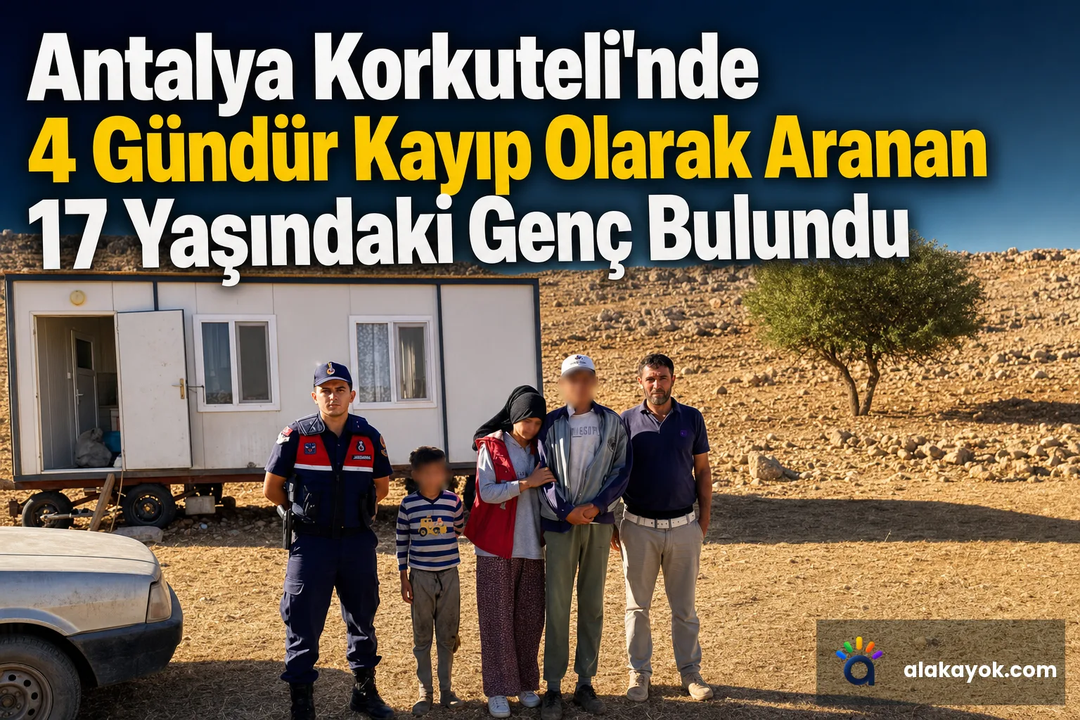 Antalya Korkuteli'nde 4 Gündür Kayıp Olarak Aranan 17 Yaşındaki Genç Bulundu