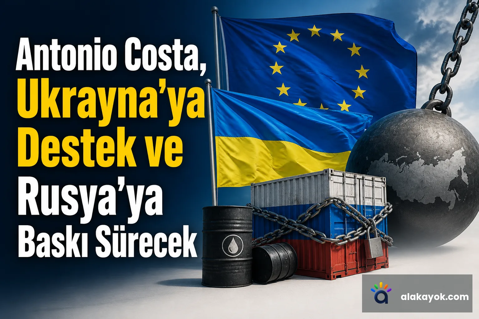 Antonio Costa, Ukrayna'ya Destek ve Rusya'ya Baskı Sürecek