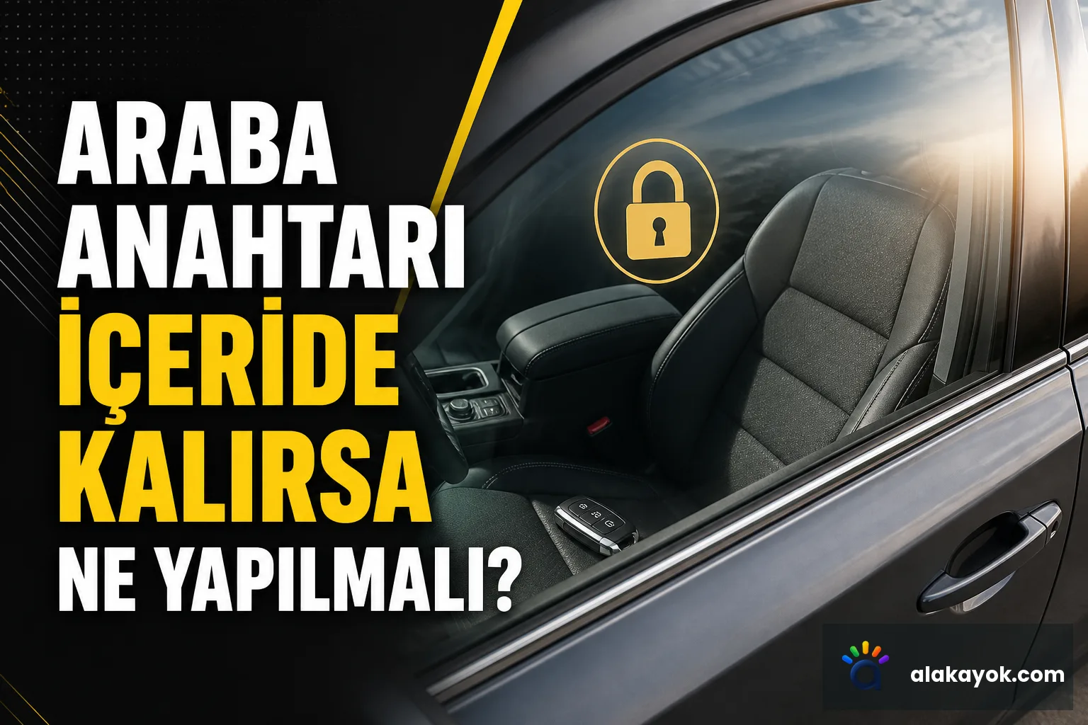 Araba Anahtarı İçeride Kalırsa Ne Yapılmalı?