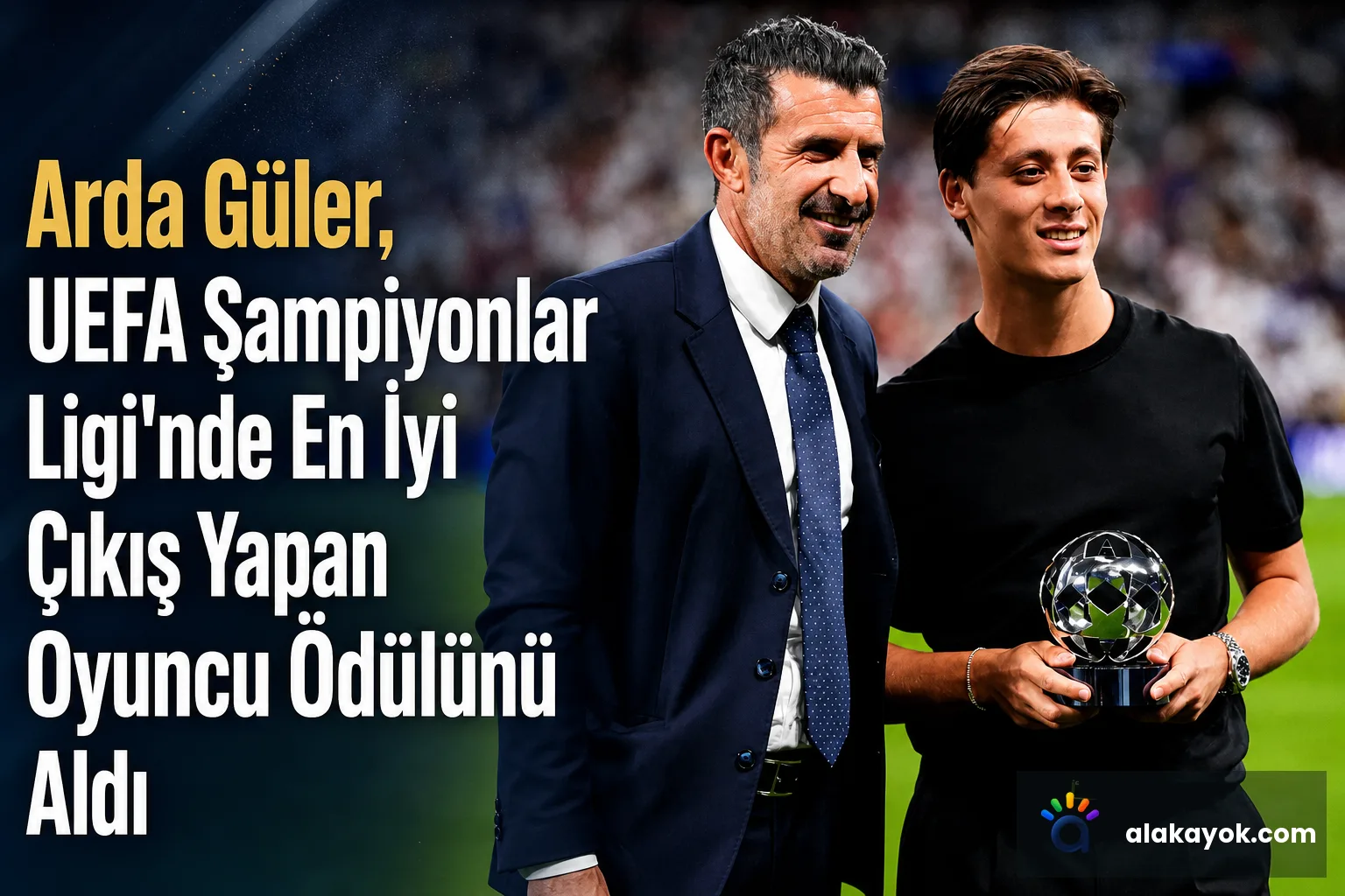 Arda Güler, UEFA Şampiyonlar Ligi'nde En İyi Çıkış Yapan Oyuncu Ödülünü Aldı