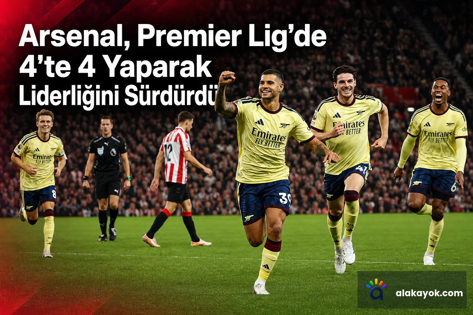 Arsenal, Premier Lig'de 4'te 4 Yaparak Liderliğini Sürdürdü