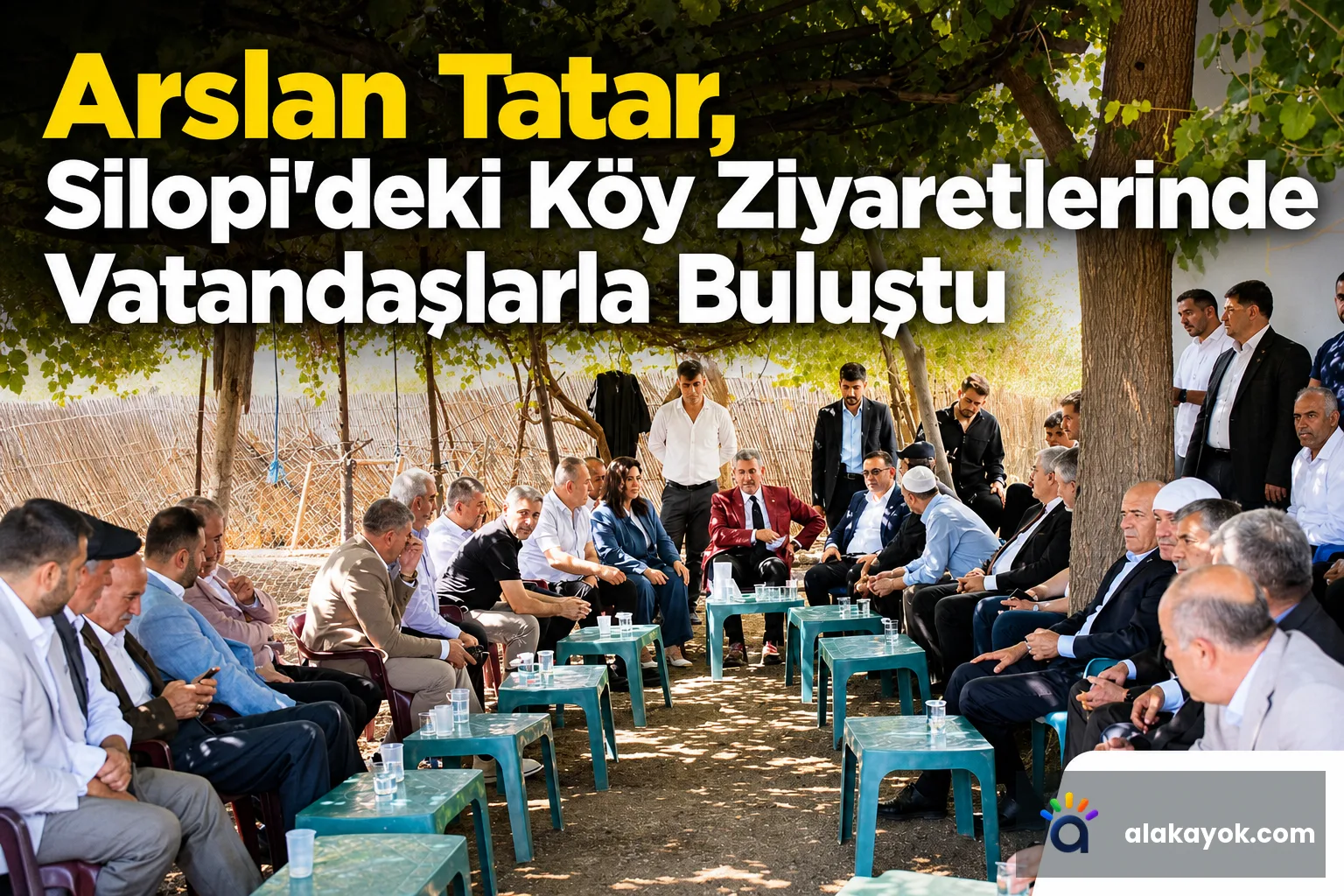 Arslan Tatar, Silopi'deki Köy Ziyaretlerinde Vatandaşlarla Buluştu