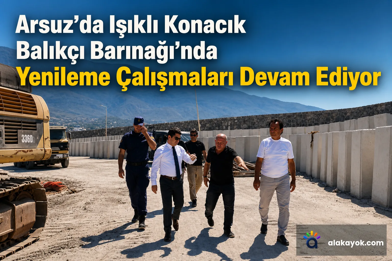 Arsuz’da Işıklı Konacık Balıkçı Barınağı’nda Yenileme Çalışmaları Devam Ediyor