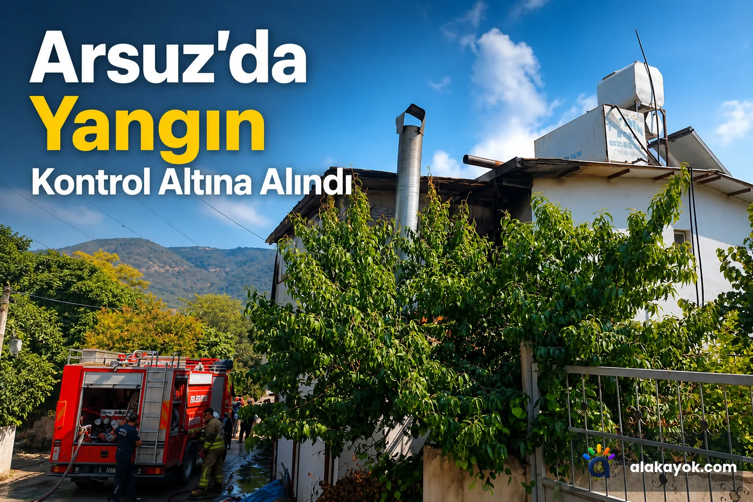 Arsuz'da Yangın Kontrol Altına Alındı