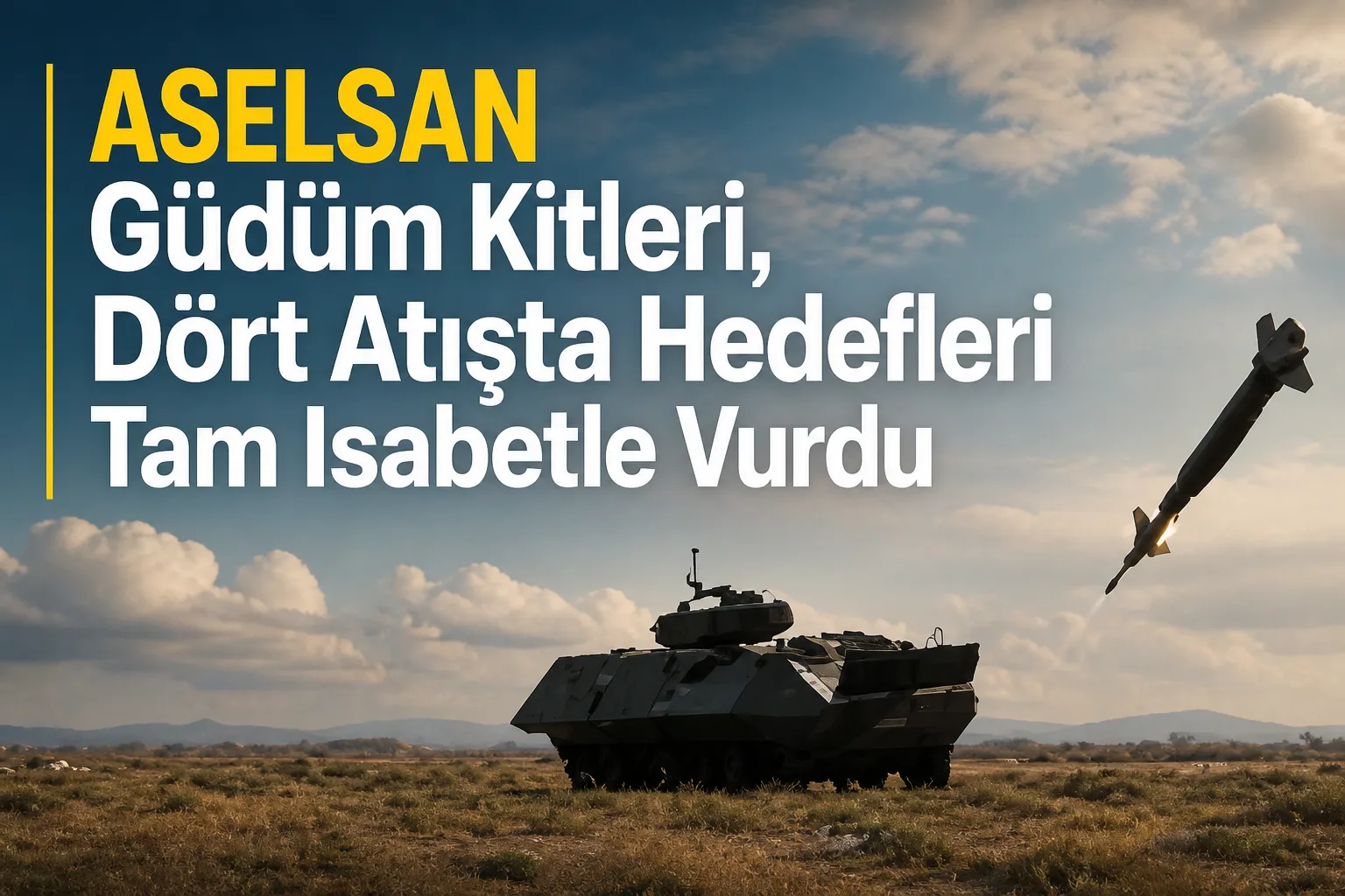 ASELSAN Güdüm Kitleri, Dört Atışta Hedefleri Tam Isabetle Vurdu