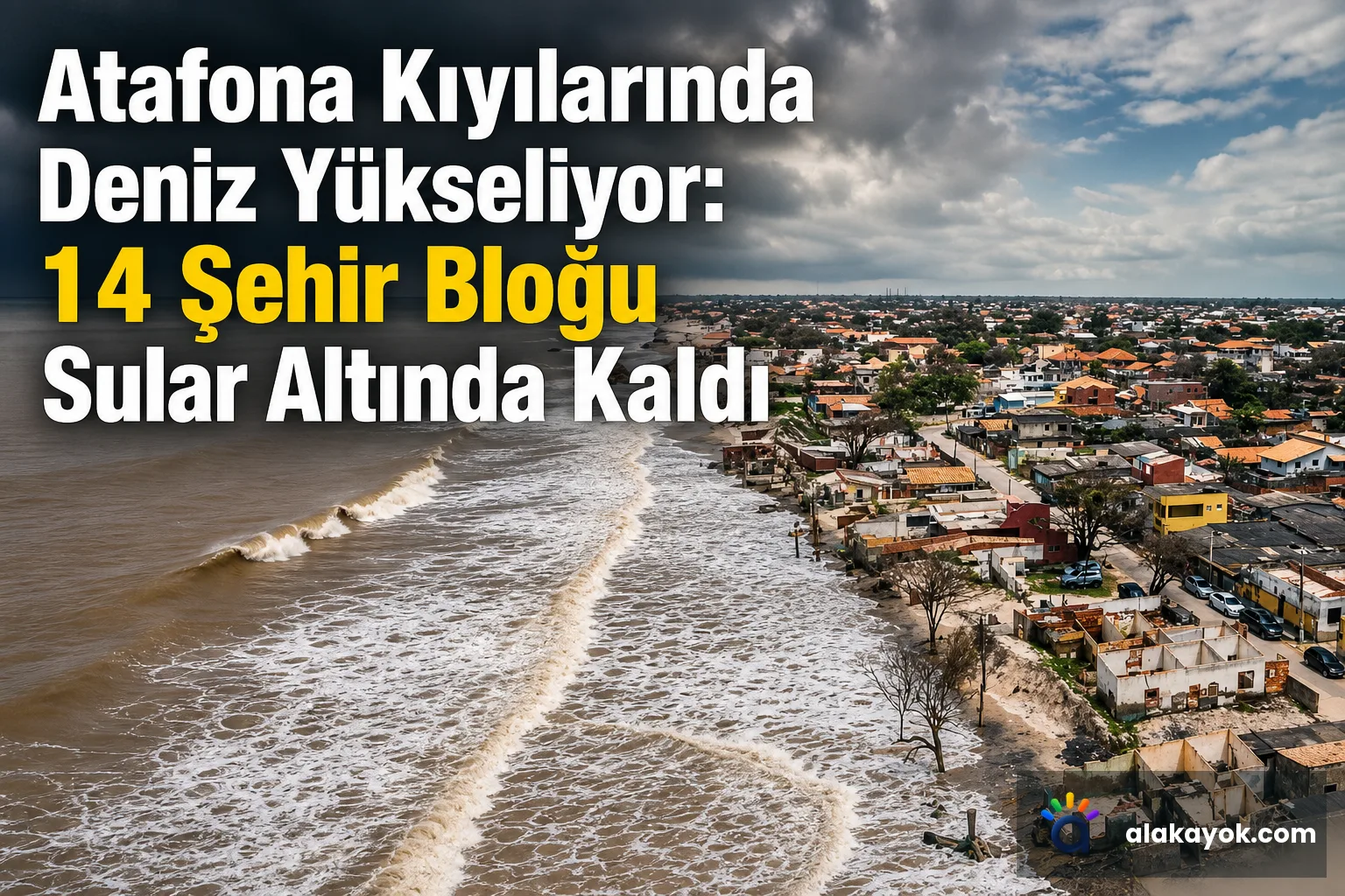 Atafona Kıyılarında Deniz Yükseliyor: 14 Şehir Bloğu Sular Altında Kaldı