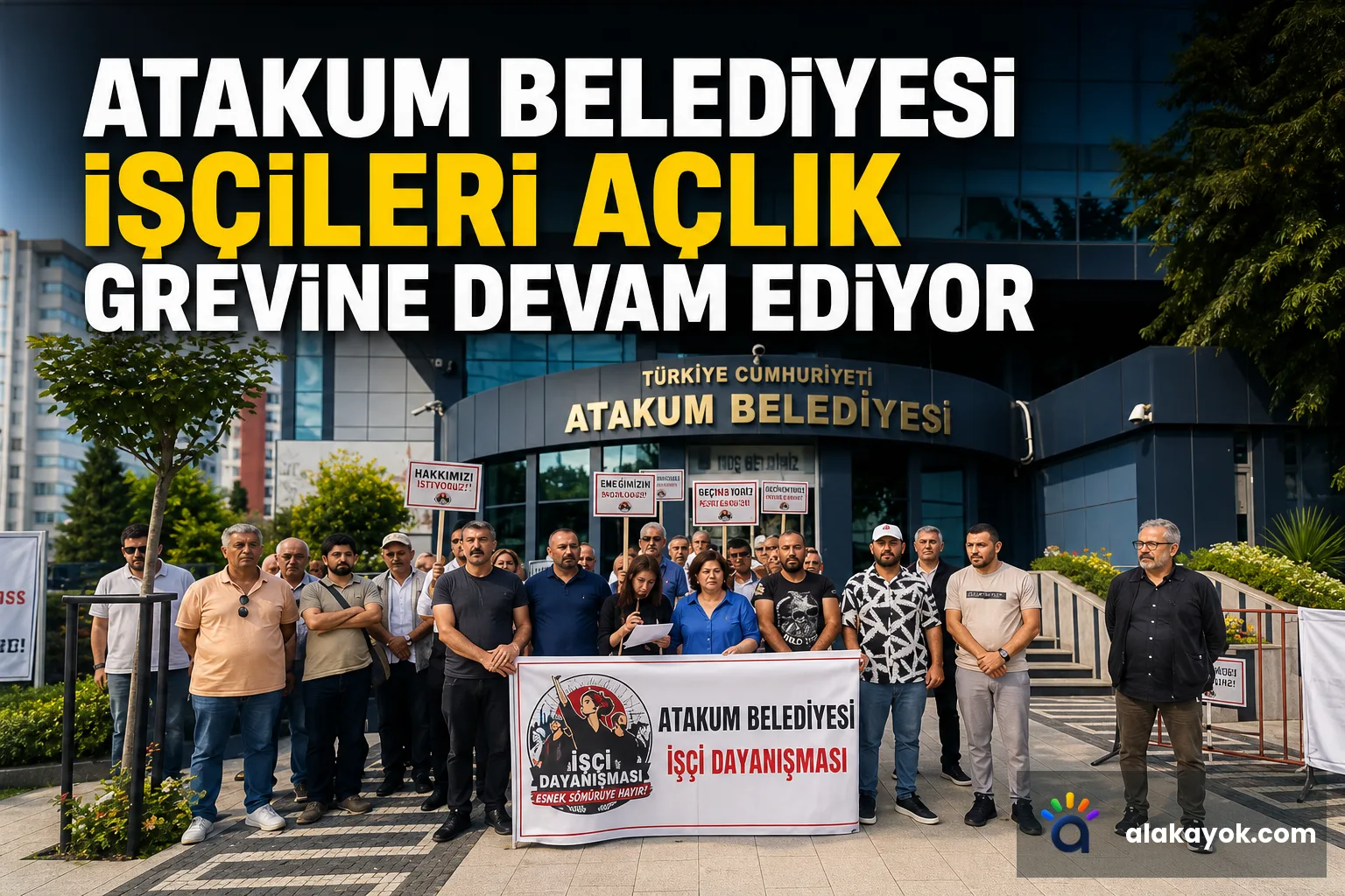 Atakum Belediyesi İşçileri Açlık Grevine Devam Ediyor
