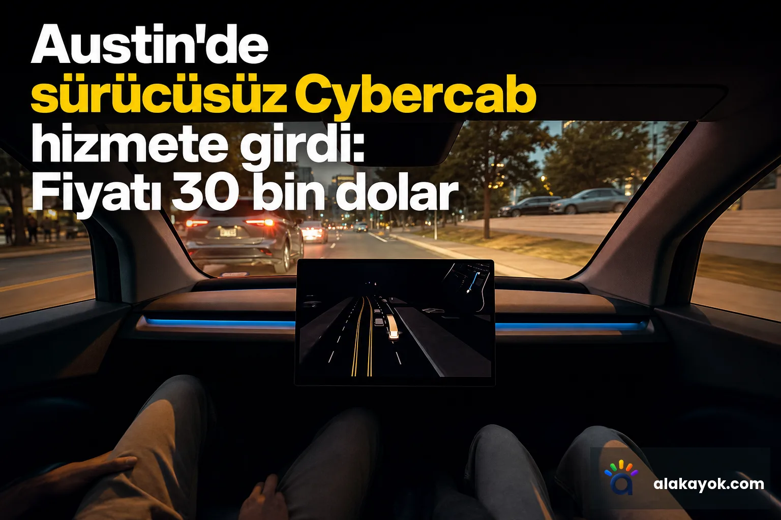 Austin'de sürücüsüz Cybercab hizmete girdi: Fiyatı 30 bin dolar
