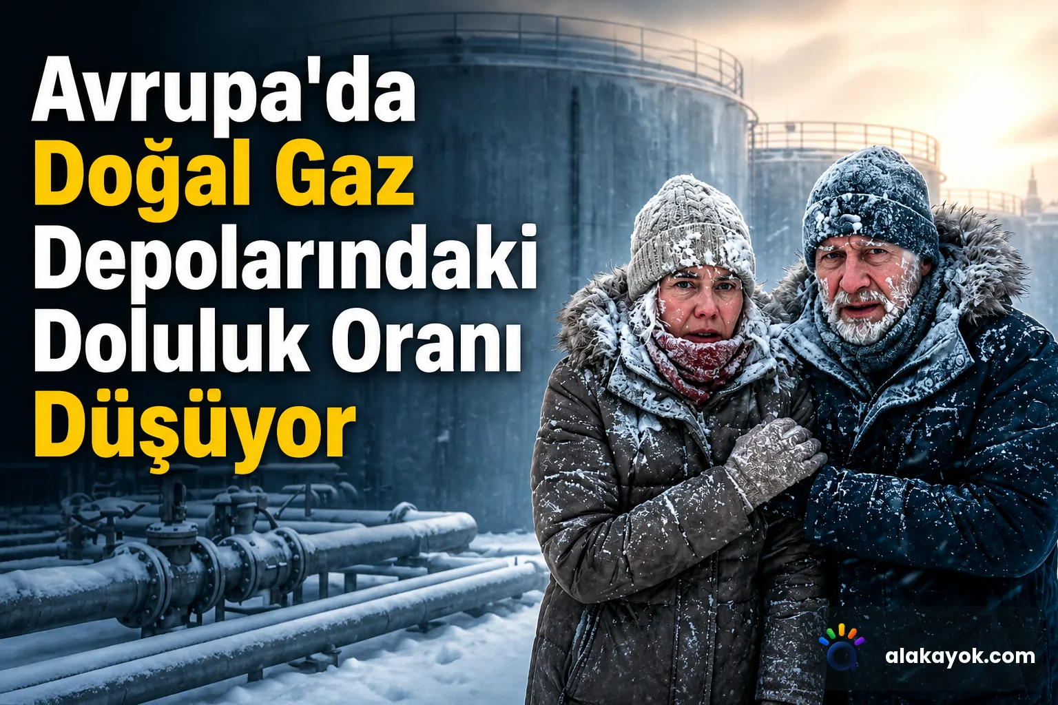 Avrupa'da Doğal Gaz Depolarındaki Doluluk Oranı Düşüyor