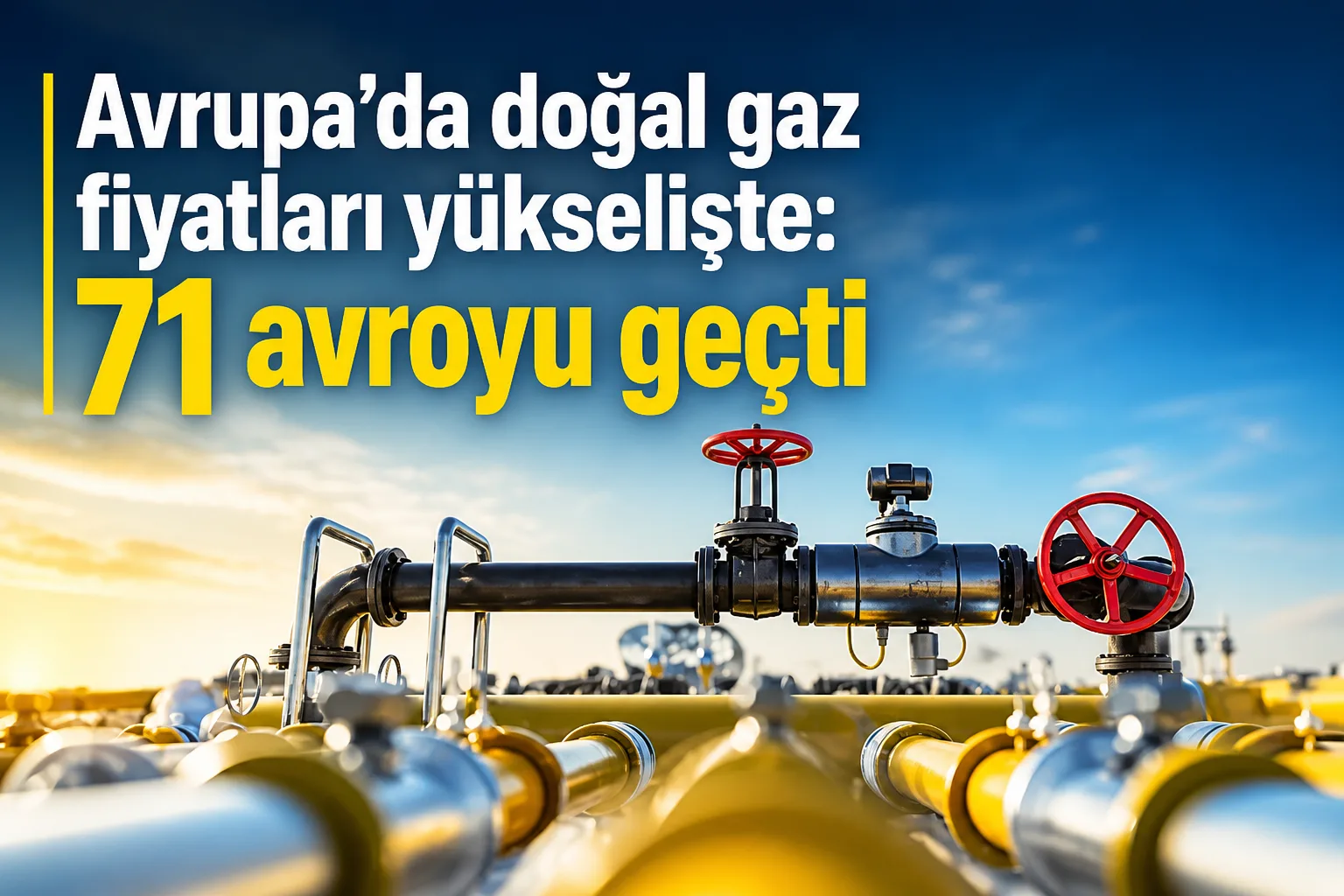Avrupa’da doğal gaz fiyatları yükselişte: 71 avroyu geçti