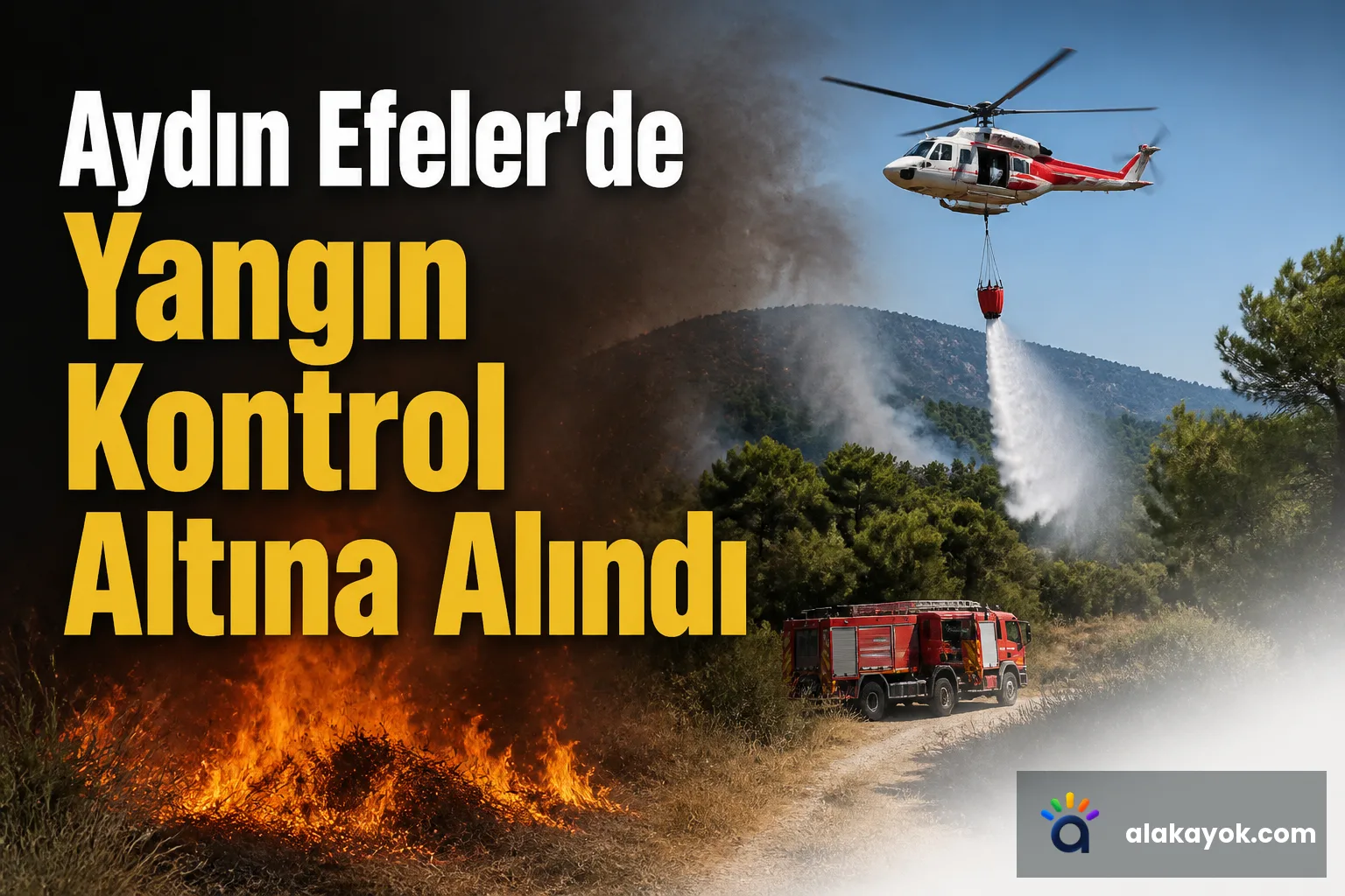 Aydın Efeler'de Yangın Kontrol Altına Alındı