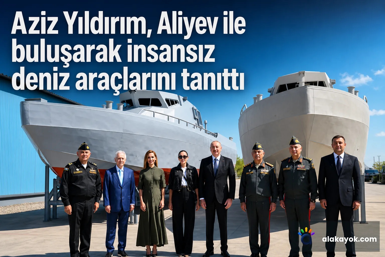 Aziz Yıldırım, Aliyev ile buluşarak insansız deniz araçlarını tanıttı