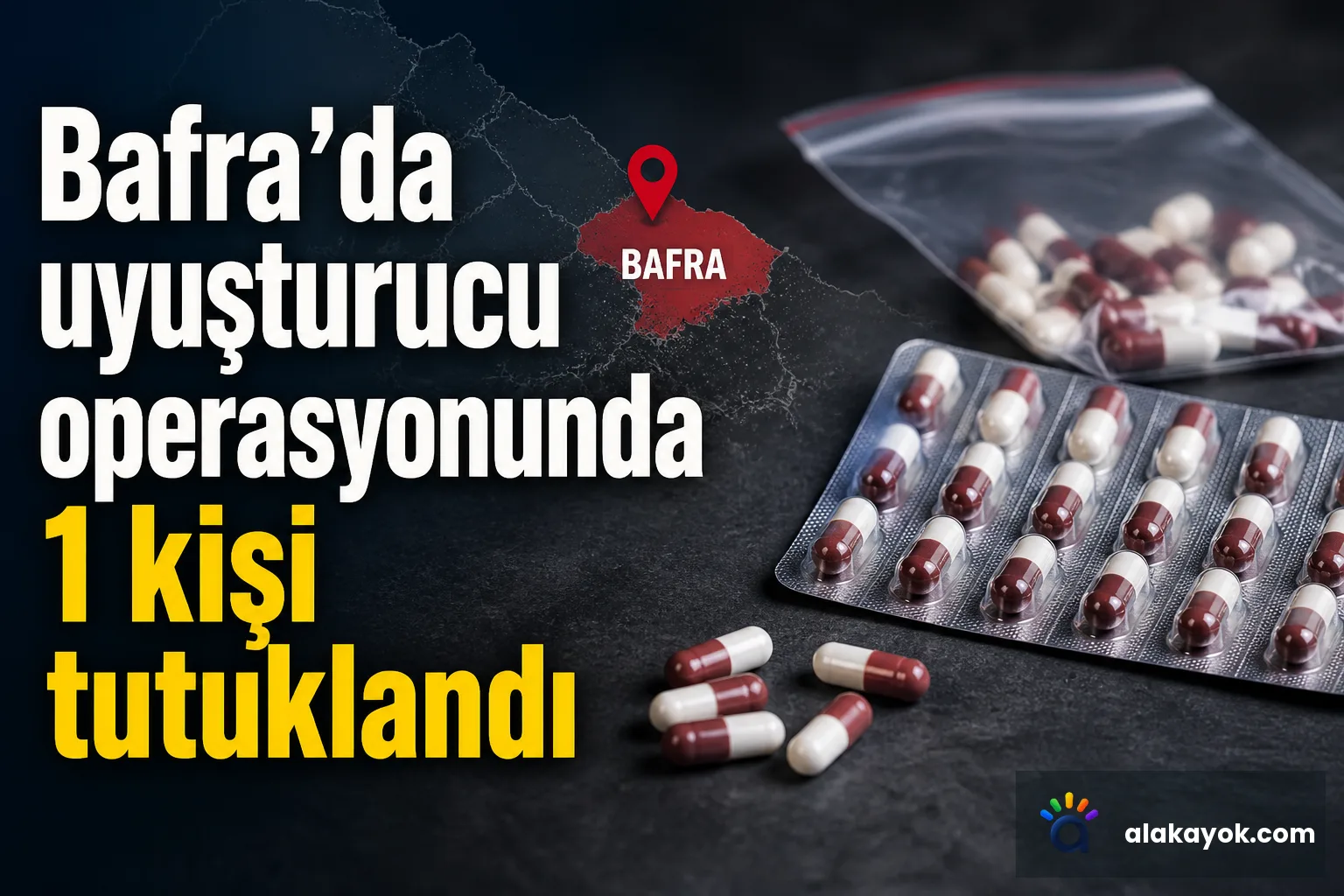 Bafra'da uyuşturucu operasyonunda 1 kişi tutuklandı