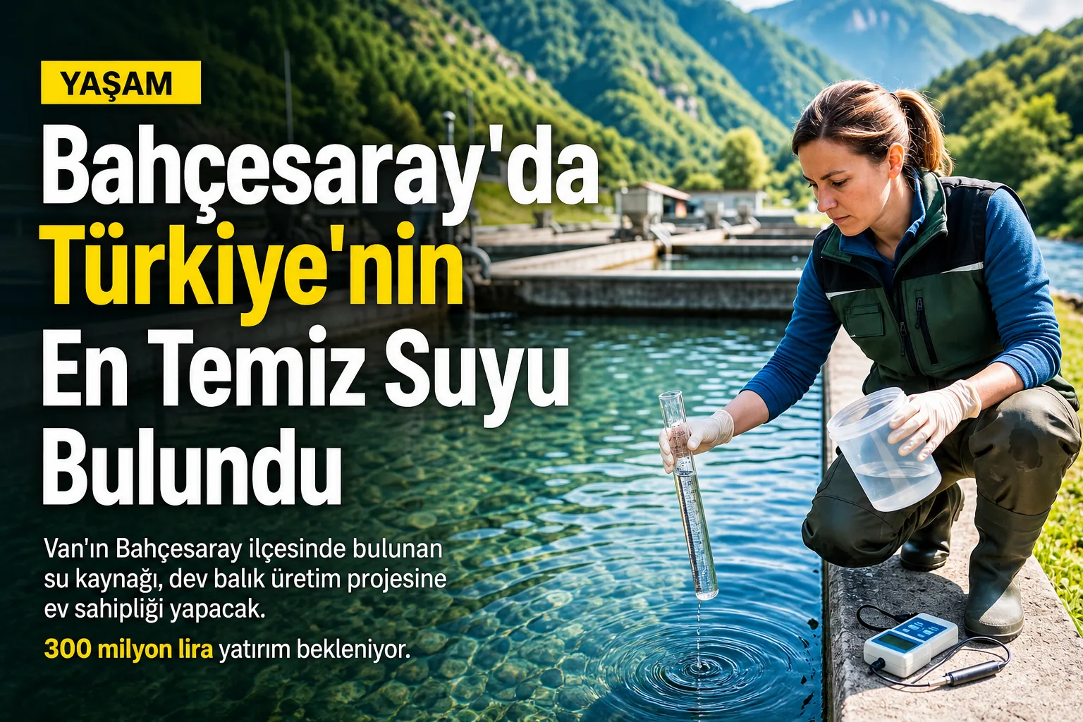 Bahçesaray'da Türkiye'nin En Temiz Suyu Bulundu