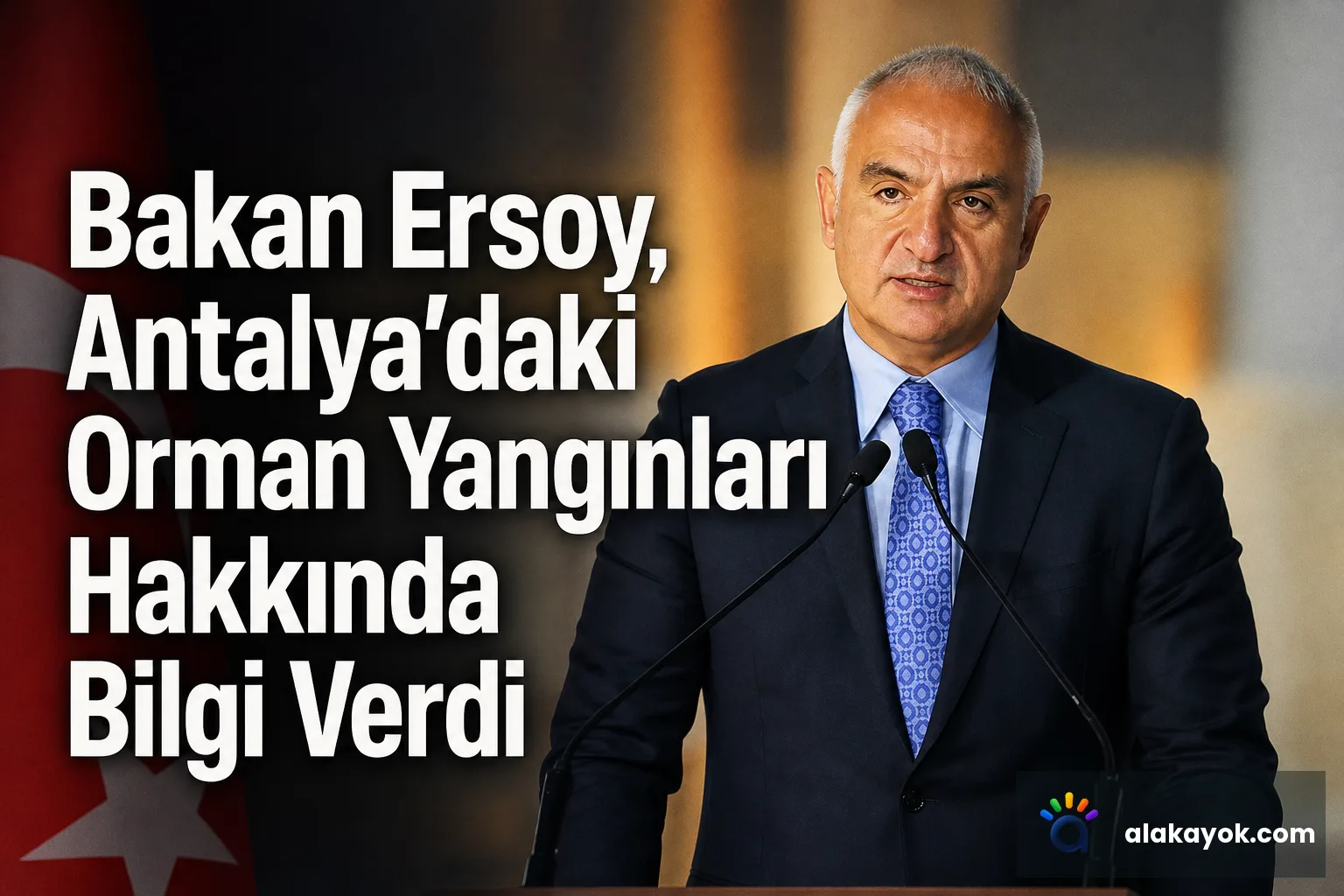 Bakan Ersoy, Antalya'daki Orman Yangınları Hakkında Bilgi Verdi