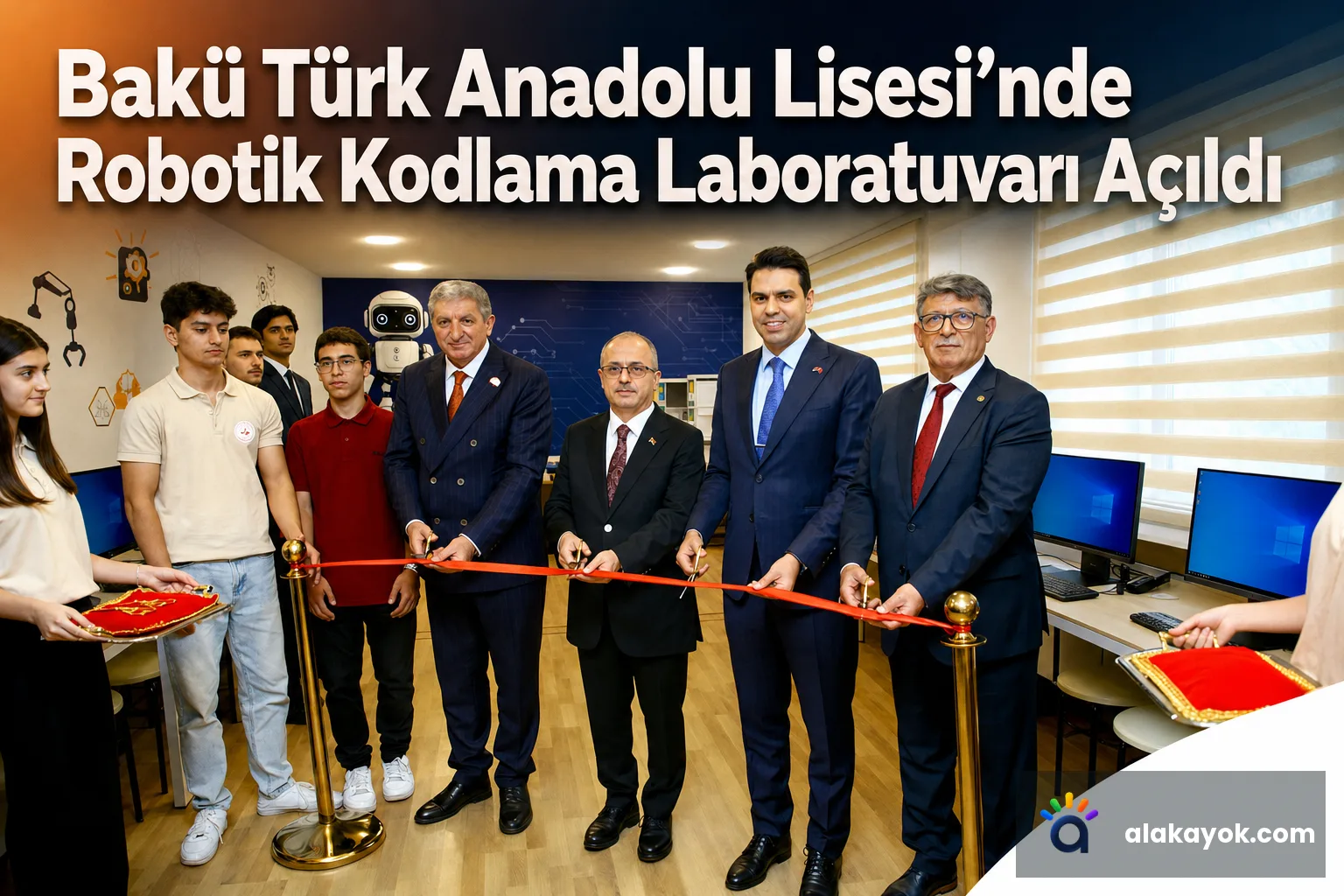Bakü Türk Anadolu Lisesi'nde Robotik Kodlama Laboratuvarı Açıldı
