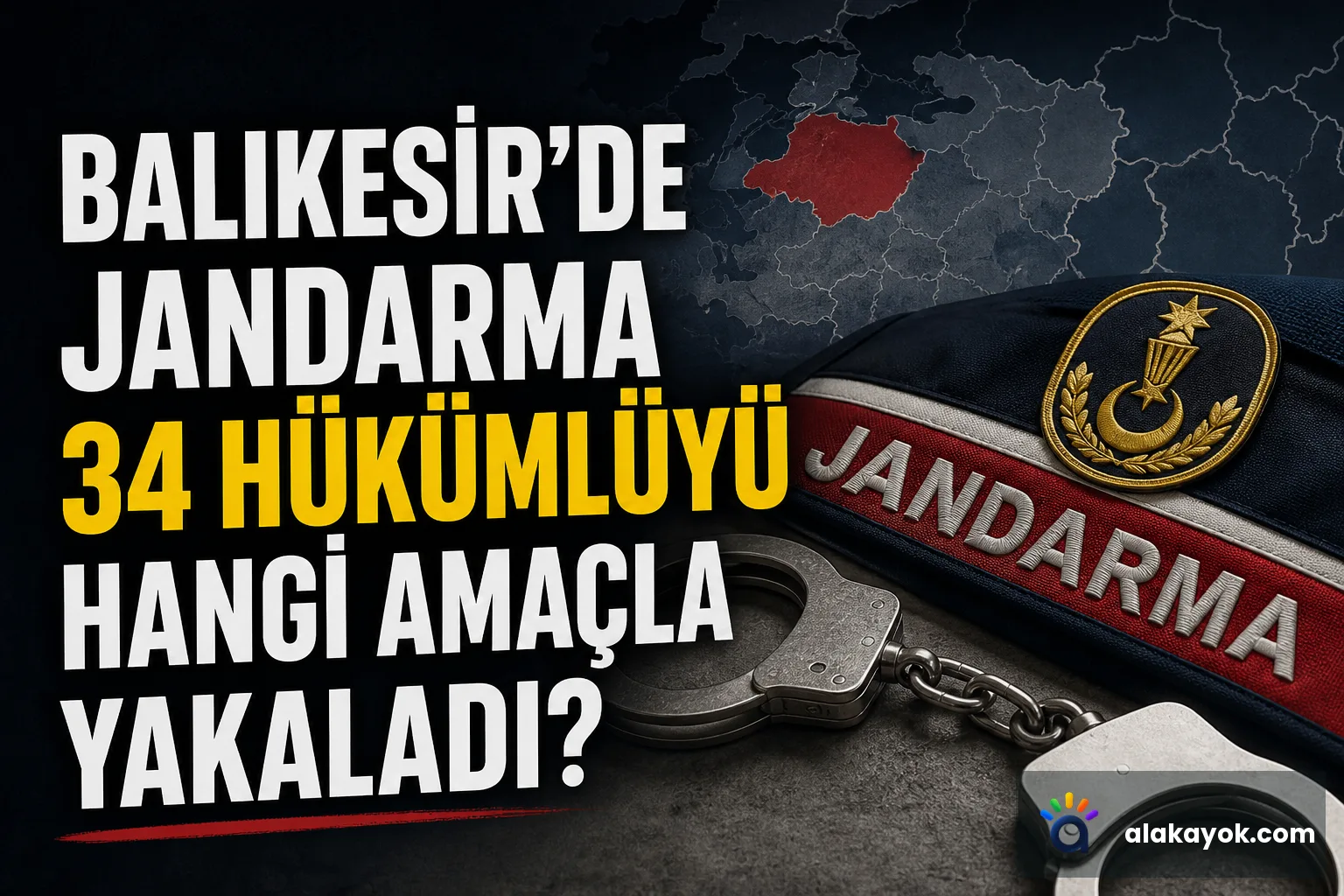 Balıkesir'de Jandarma 34 Hükümlüyü Hangi Amaçla Yakaladı?