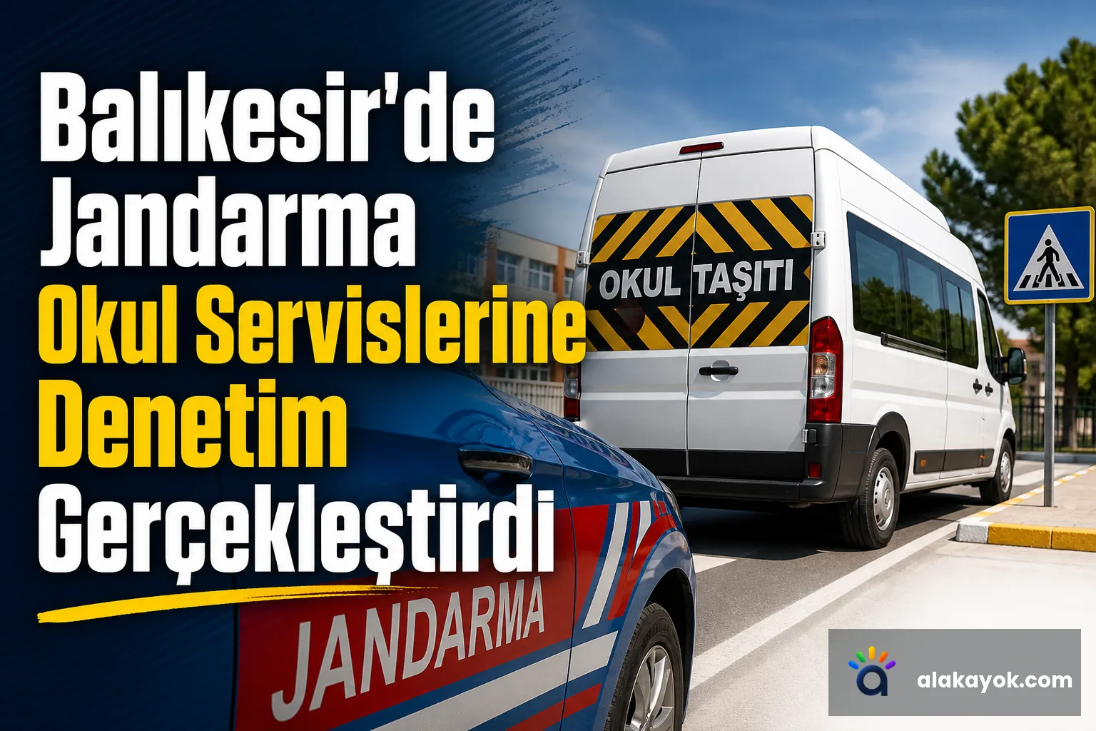 Balıkesir'de Jandarma Okul Servislerine Denetim Gerçekleştirdi