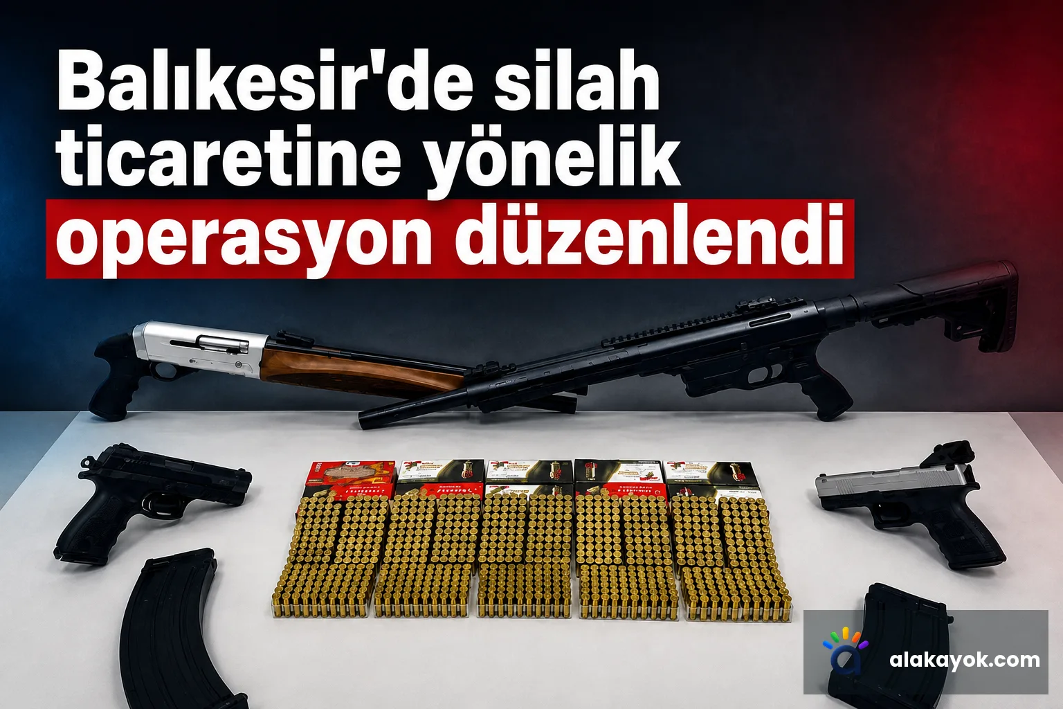 Balıkesir'de silah ticaretine yönelik operasyon düzenlendi