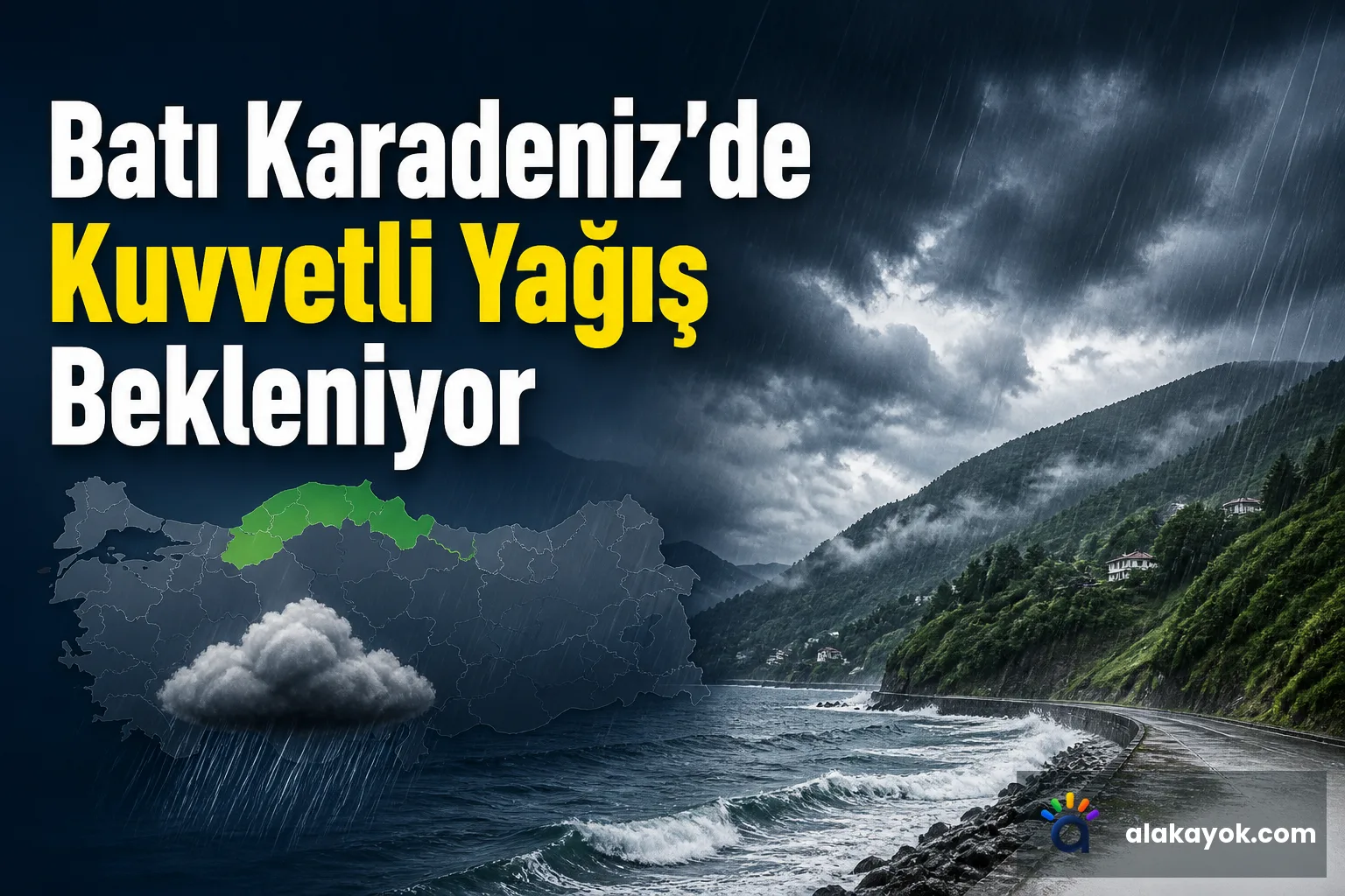 Batı Karadeniz'de Kuvvetli Yağış Bekleniyor