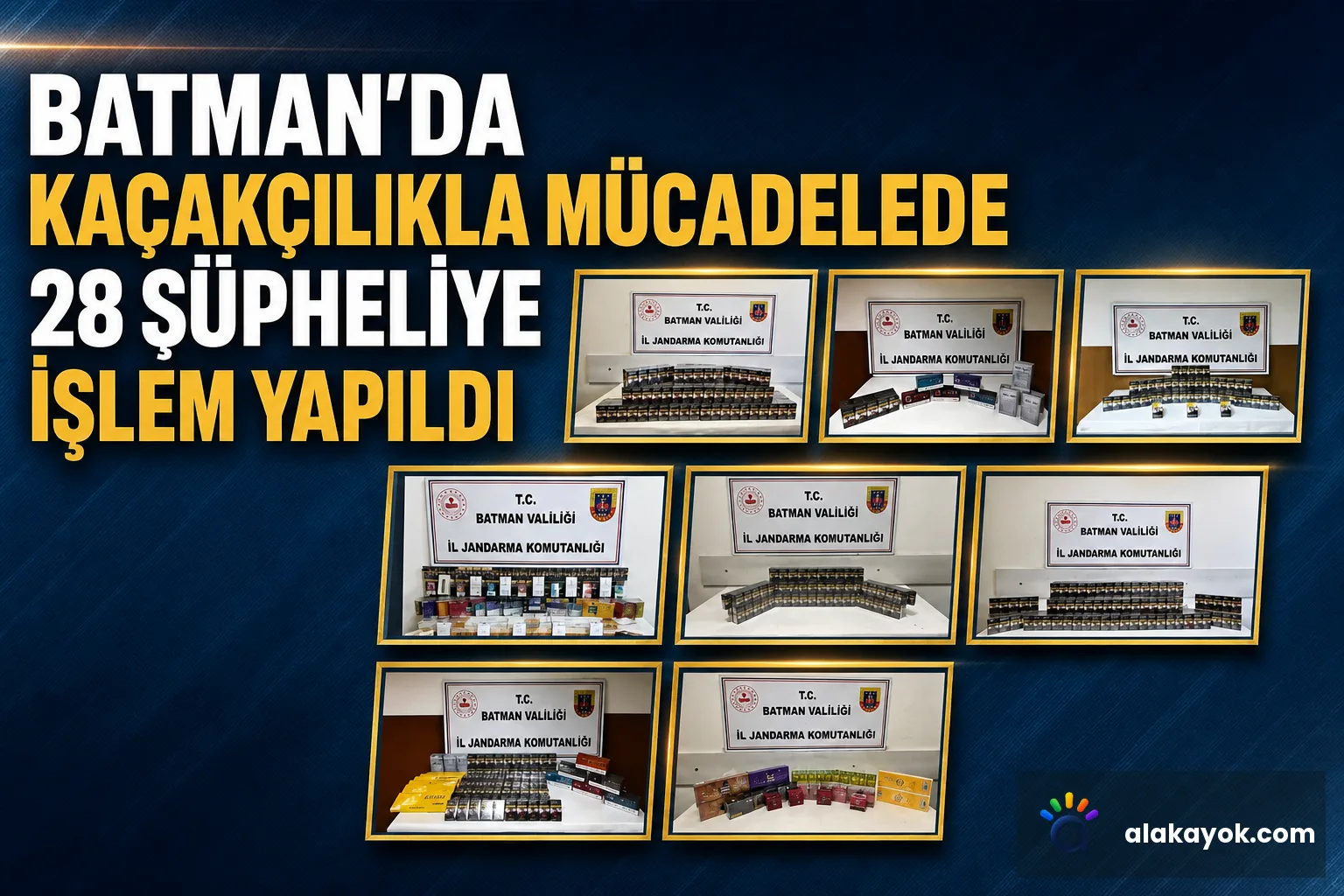 Batman'da Kaçakçılıkla Mücadelede 28 Şüpheliye İşlem Yapıldı