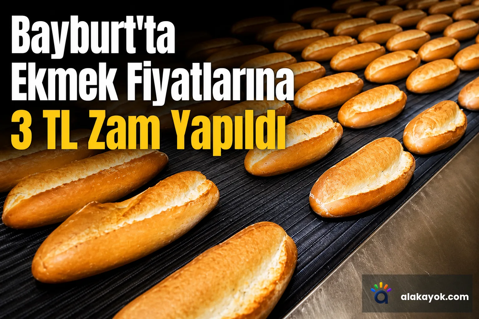 Bayburt'ta Ekmek Fiyatlarına 3 TL Zam Yapıldı