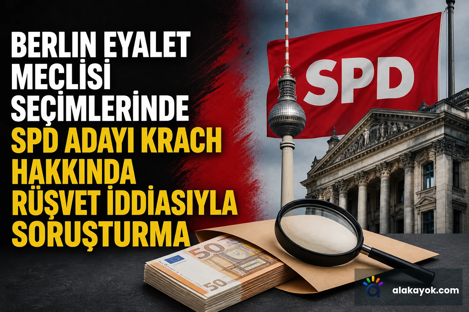 Berlin Eyalet Meclisi Seçimlerinde SPD Adayı Krach Hakkında Rüşvet İddiasıyla Soruşturma