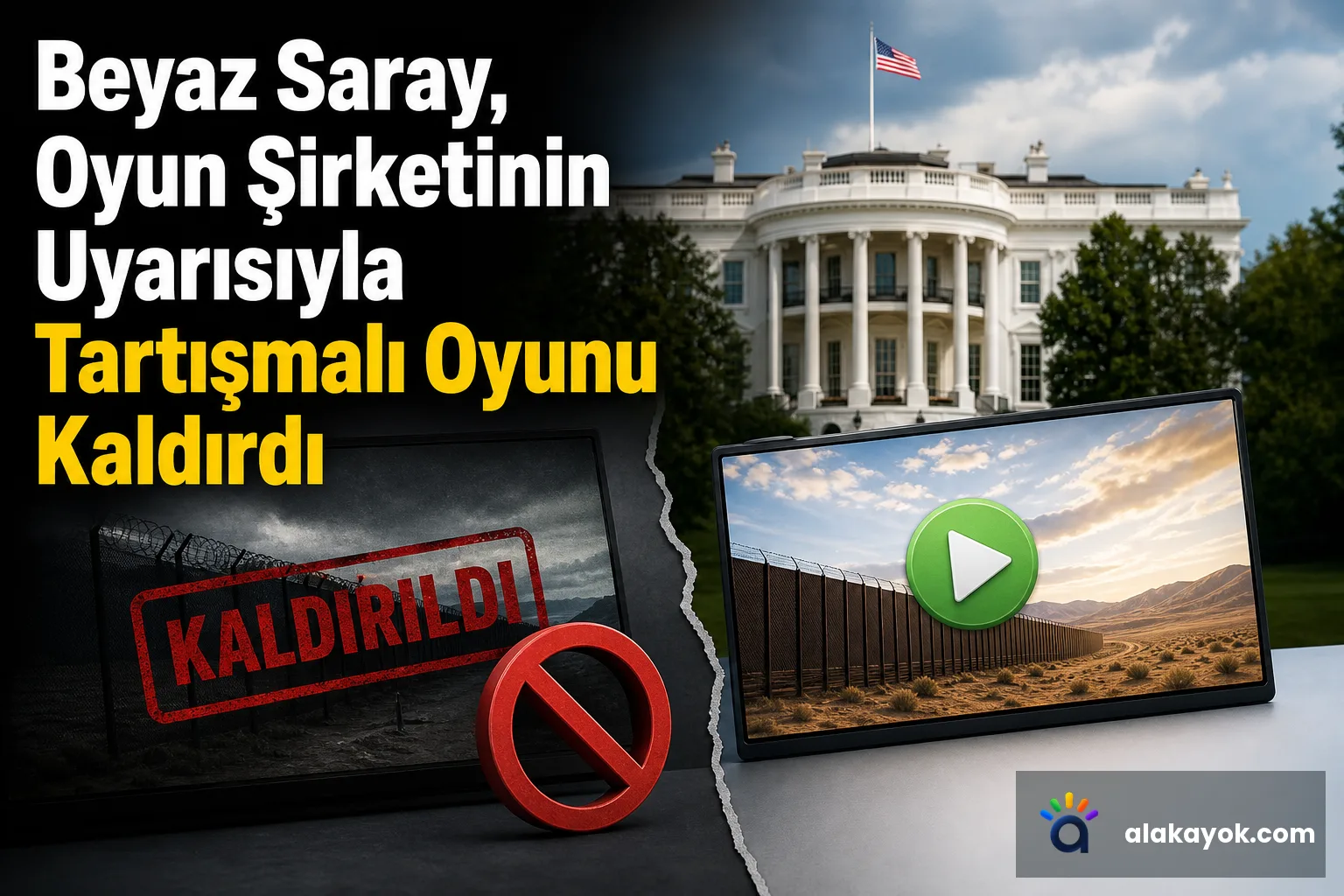 Beyaz Saray, Oyun Şirketinin Uyarısıyla Tartışmalı Oyunu Kaldırdı