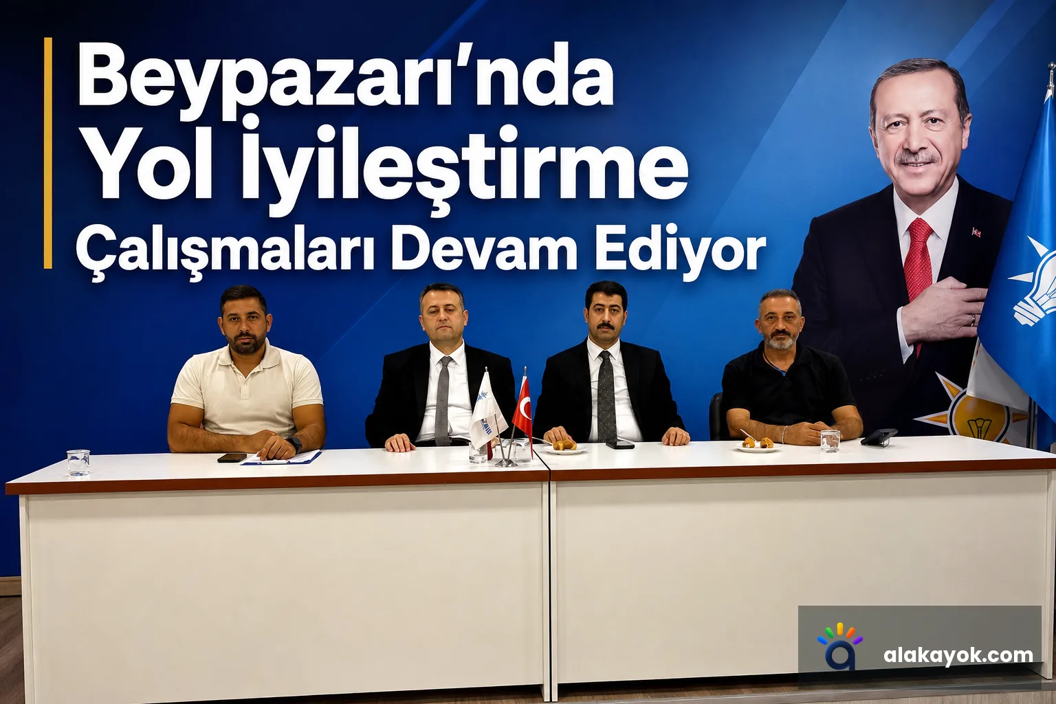 Beypazarı'nda Yol İyileştirme Çalışmaları Devam Ediyor