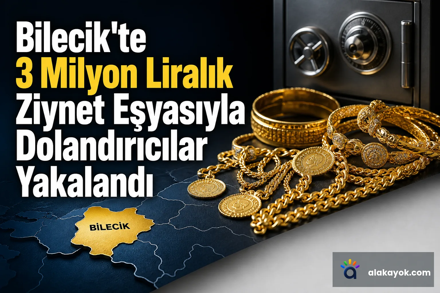 Bilecik'te 3 Milyon Liralık Ziynet Eşyasıyla Dolandırıcılar Yakalandı
