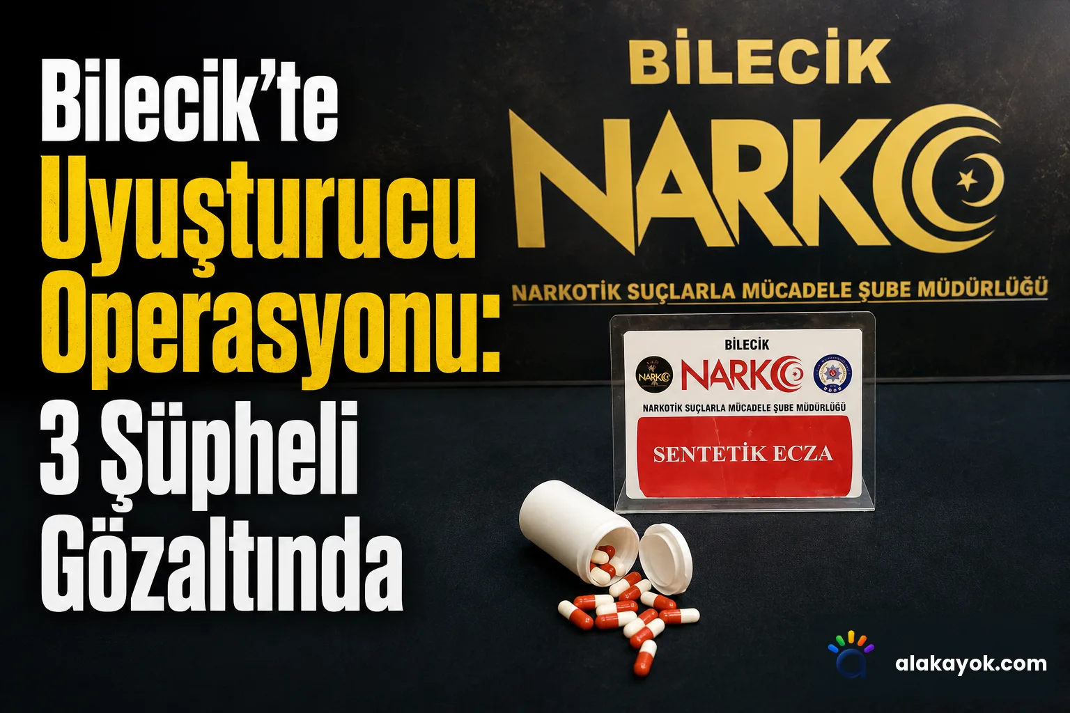 Bilecik'te Uyuşturucu Operasyonu: 3 Şüpheli Gözaltında