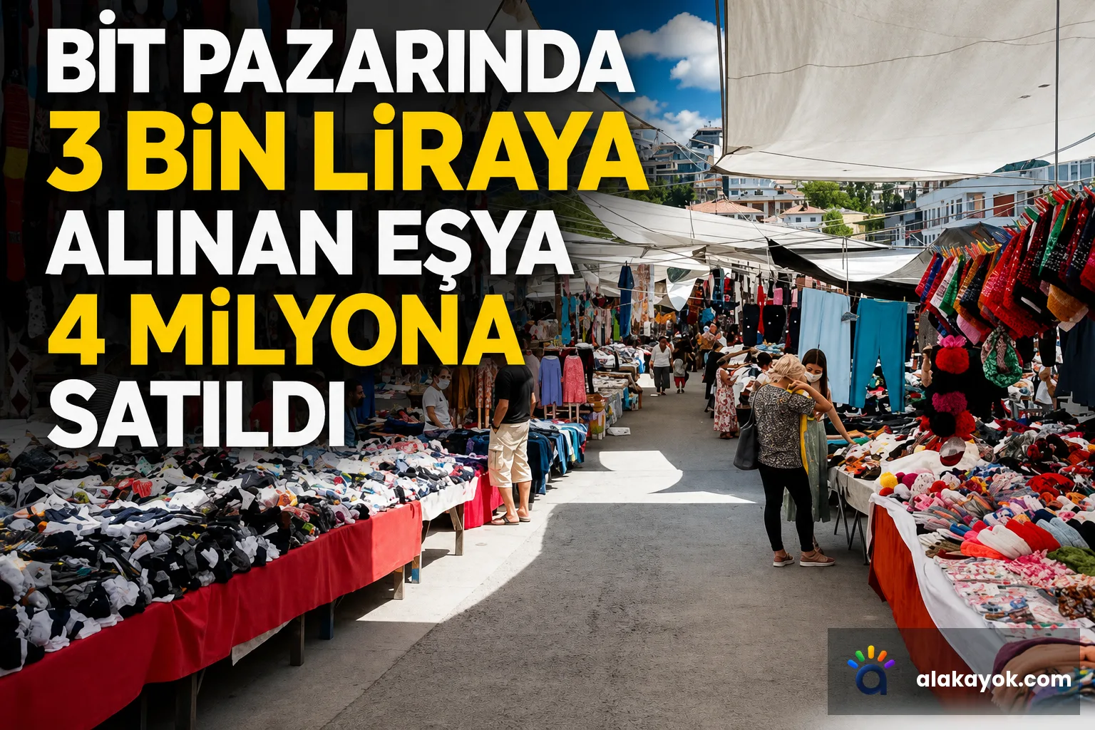 Bit Pazarında 3 Bin Liraya Alınan Eşya 4 Milyona Satıldı