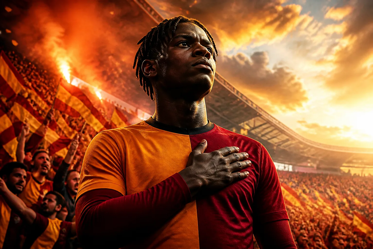 Bitshiabu, Galatasaray Taraftarına Zafer Sözleri Verdi