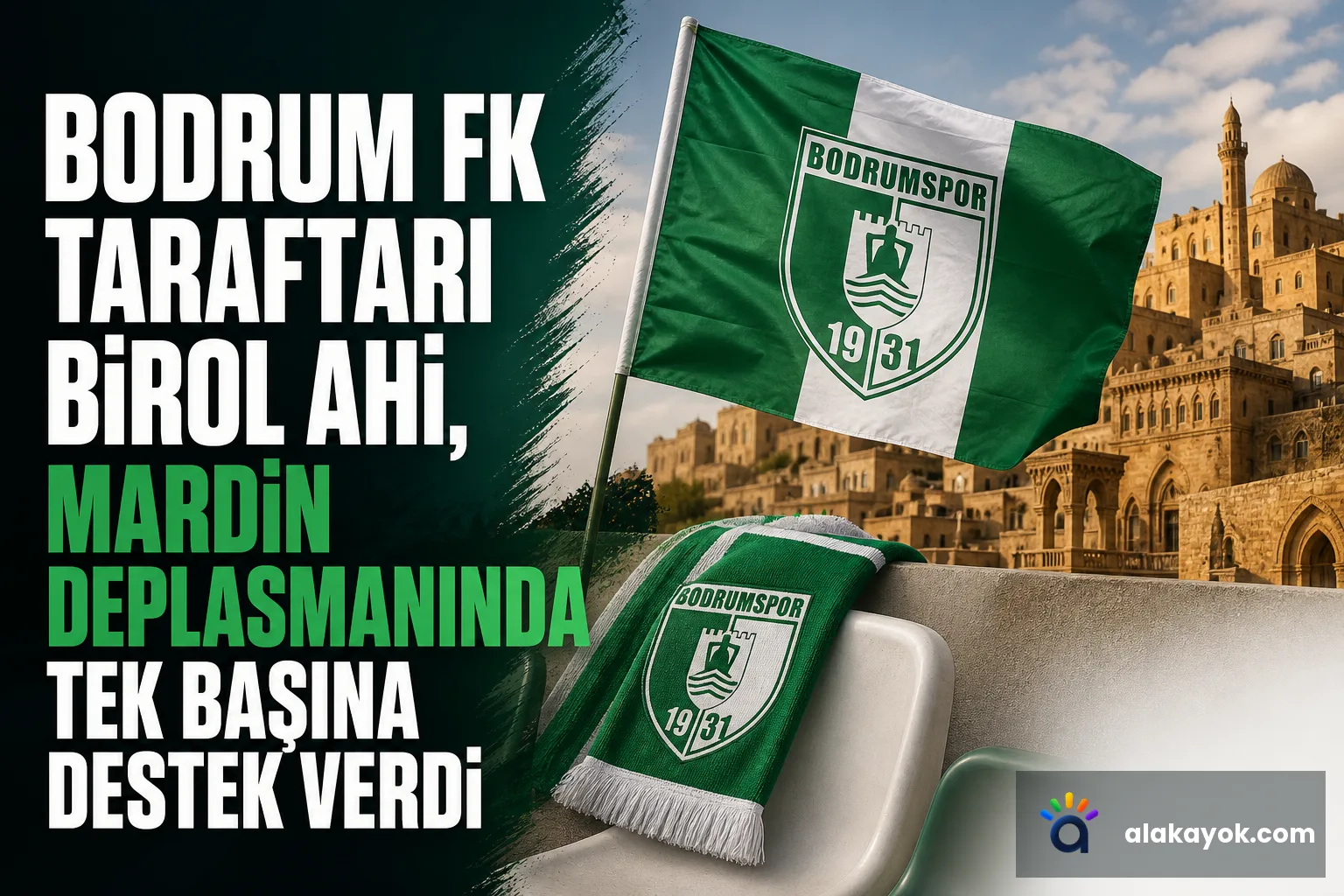Bodrum FK Taraftarı Birol Ahi, Mardin Deplasmanında Tek Başına Destek Verdi