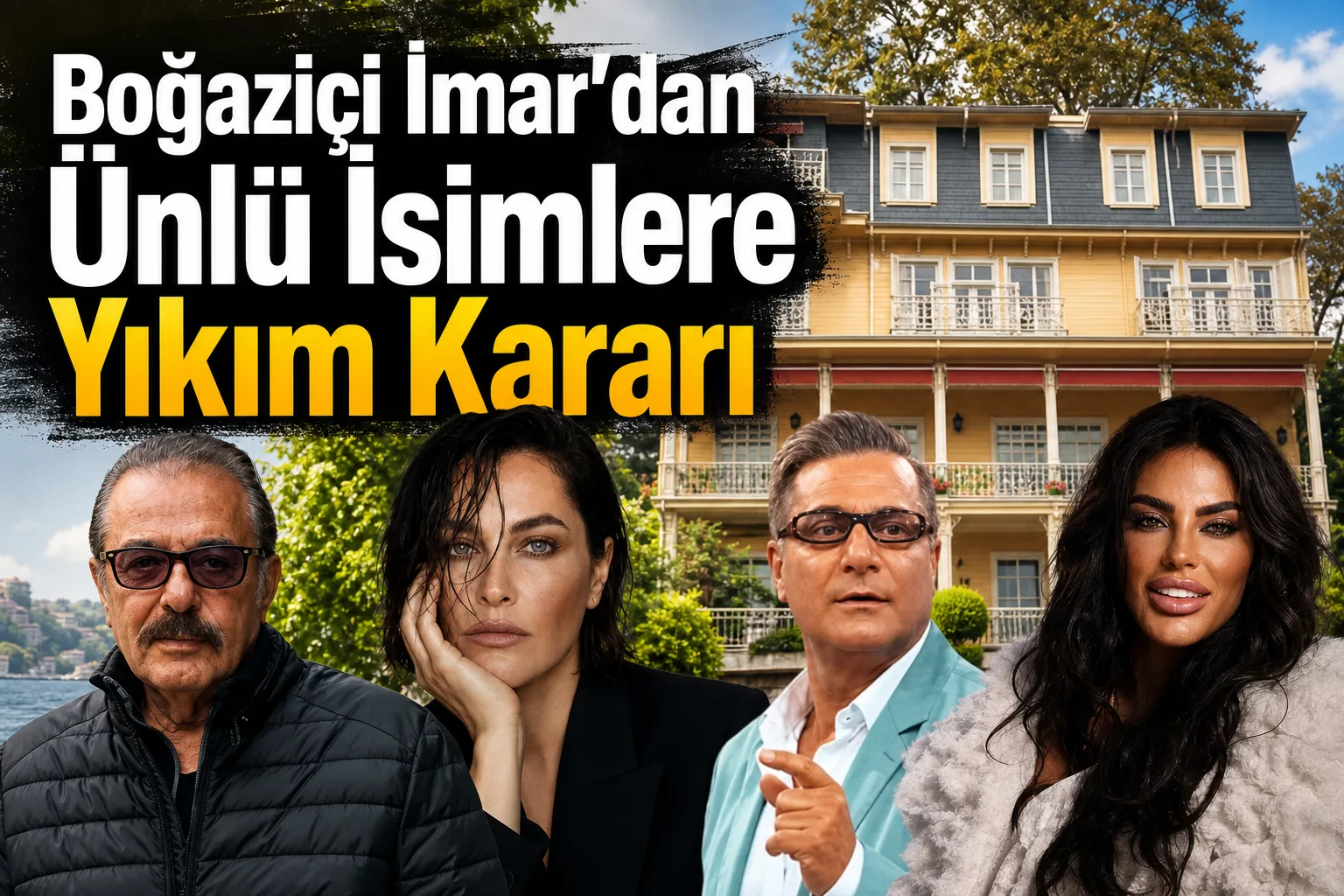 Boğaziçi İmar'dan Ünlü İsimlere Yıkım Kararı