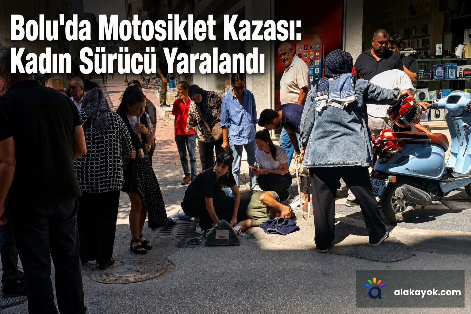 Bolu'da Motosiklet Kazası: Kadın Sürücü Yaralandı