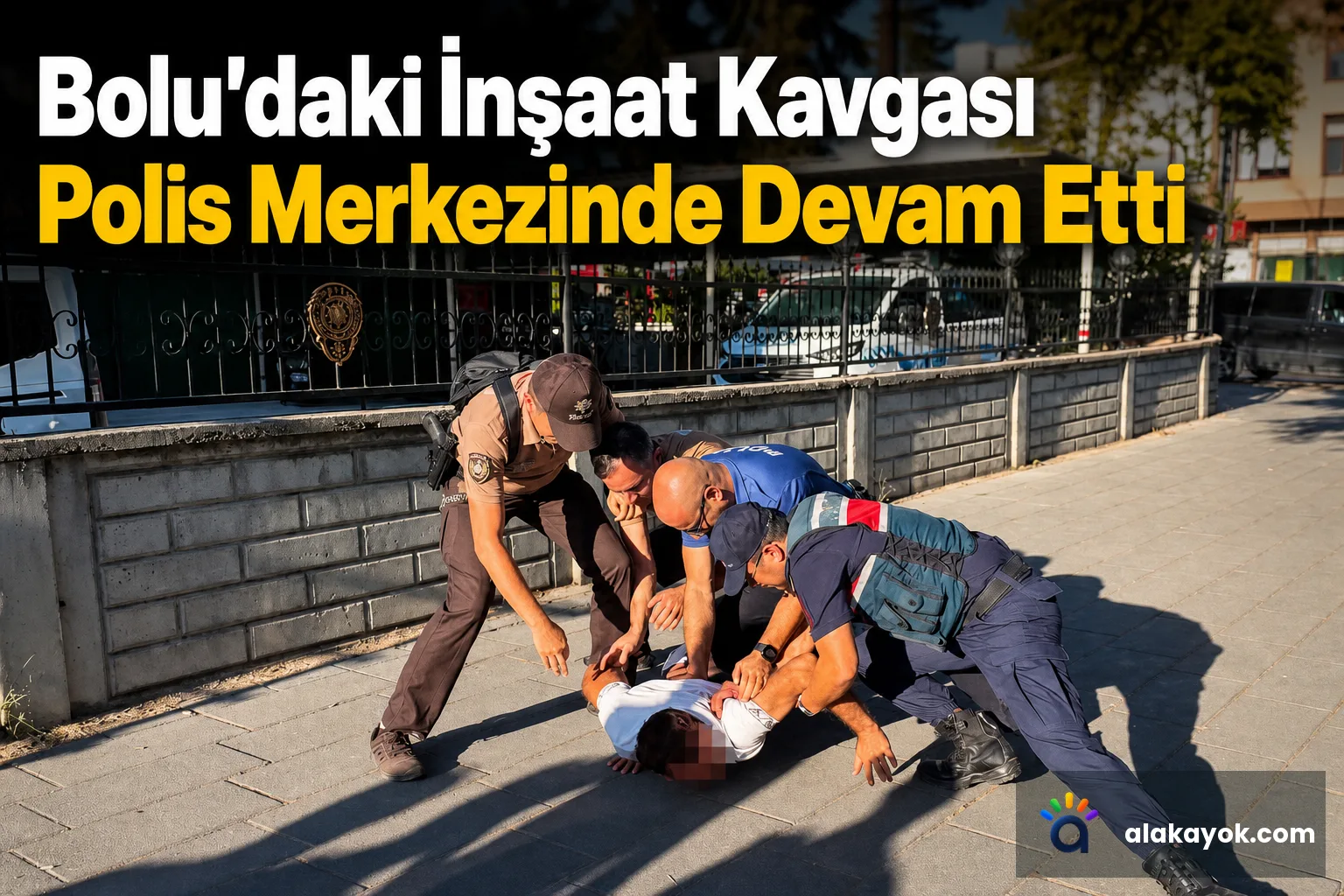 Bolu'daki İnşaat Kavgası Polis Merkezinde Devam Etti