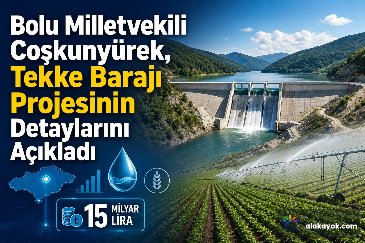 Bolu Milletvekili Coşkunyürek, Tekke Barajı Projesinin Detaylarını Açıkladı