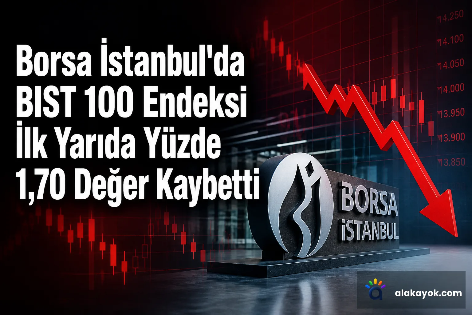 Borsa İstanbul'da BIST 100 Endeksi İlk Yarıda Yüzde 1,70 Değer Kaybetti