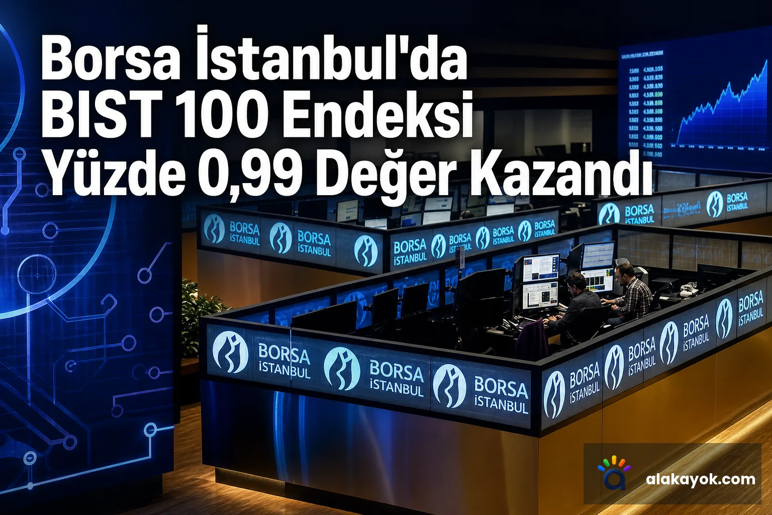 Borsa İstanbul'da BIST 100 Endeksi Yüzde 0,99 Değer Kazandı